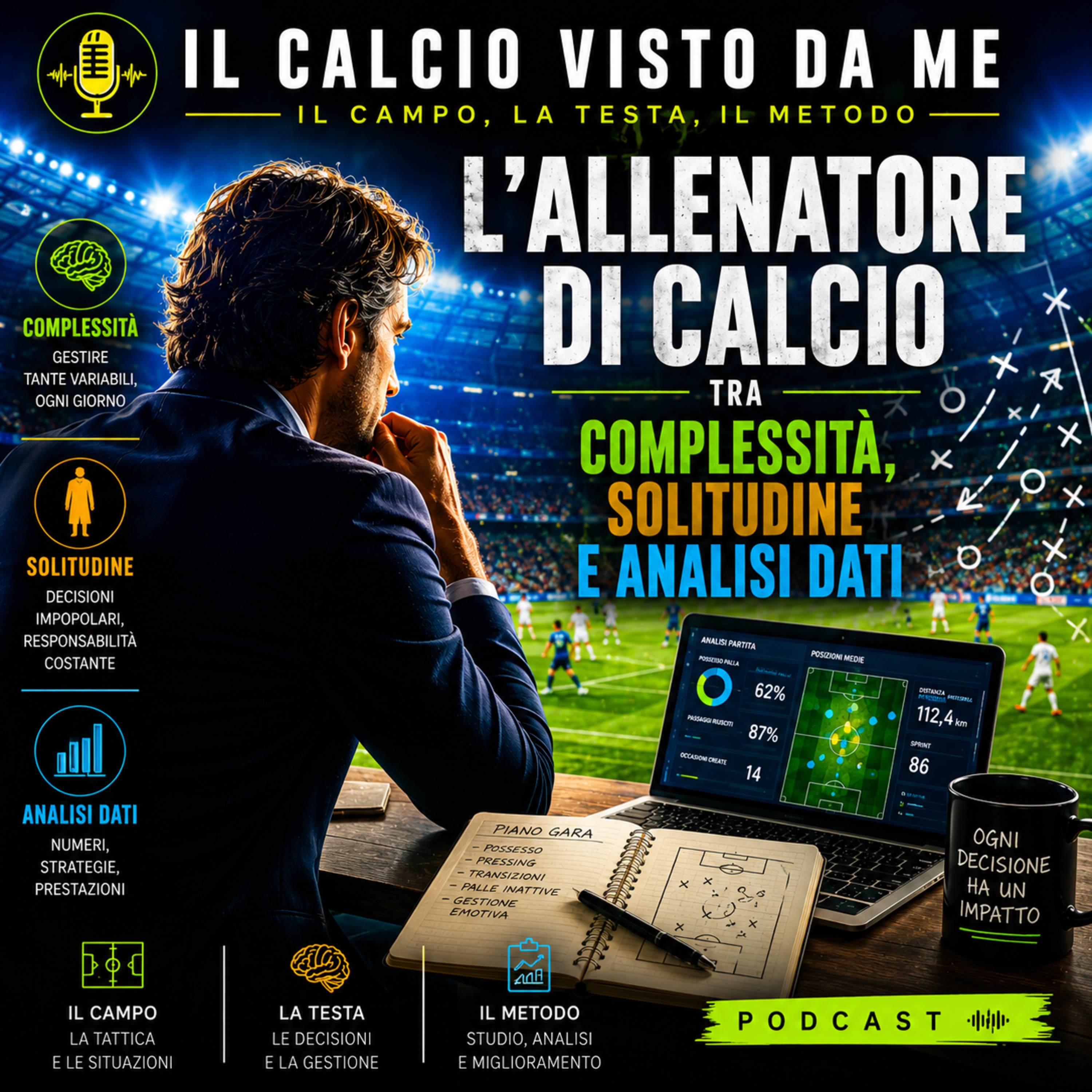 Episodio 40: L'allenatore di calcio moderno tra complessità, solitudine e analisi dei dati. episode artwork