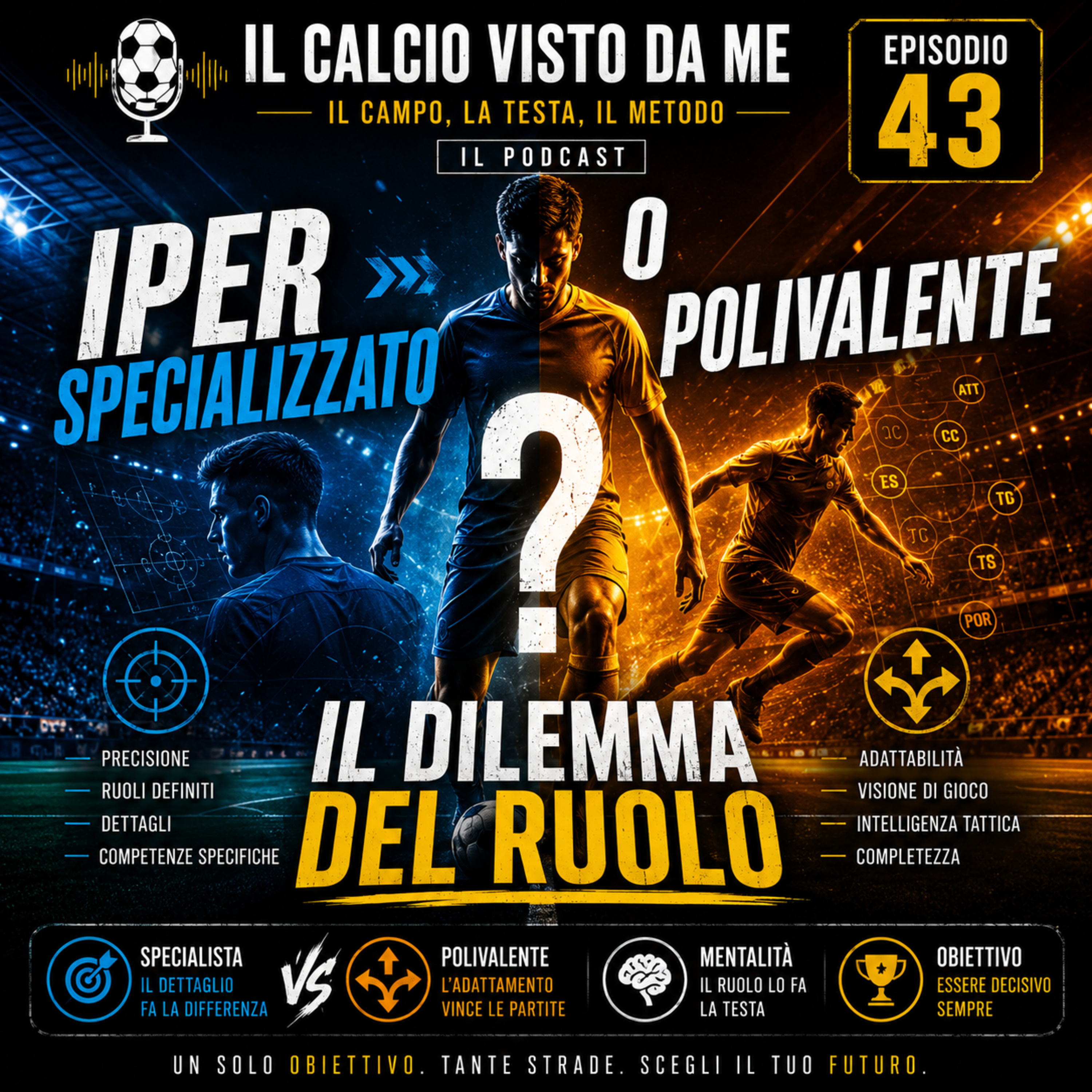 Episodio 43: Il calciatore moderno iper specializzato o polivalente? Il dilemma del ruolo episode artwork