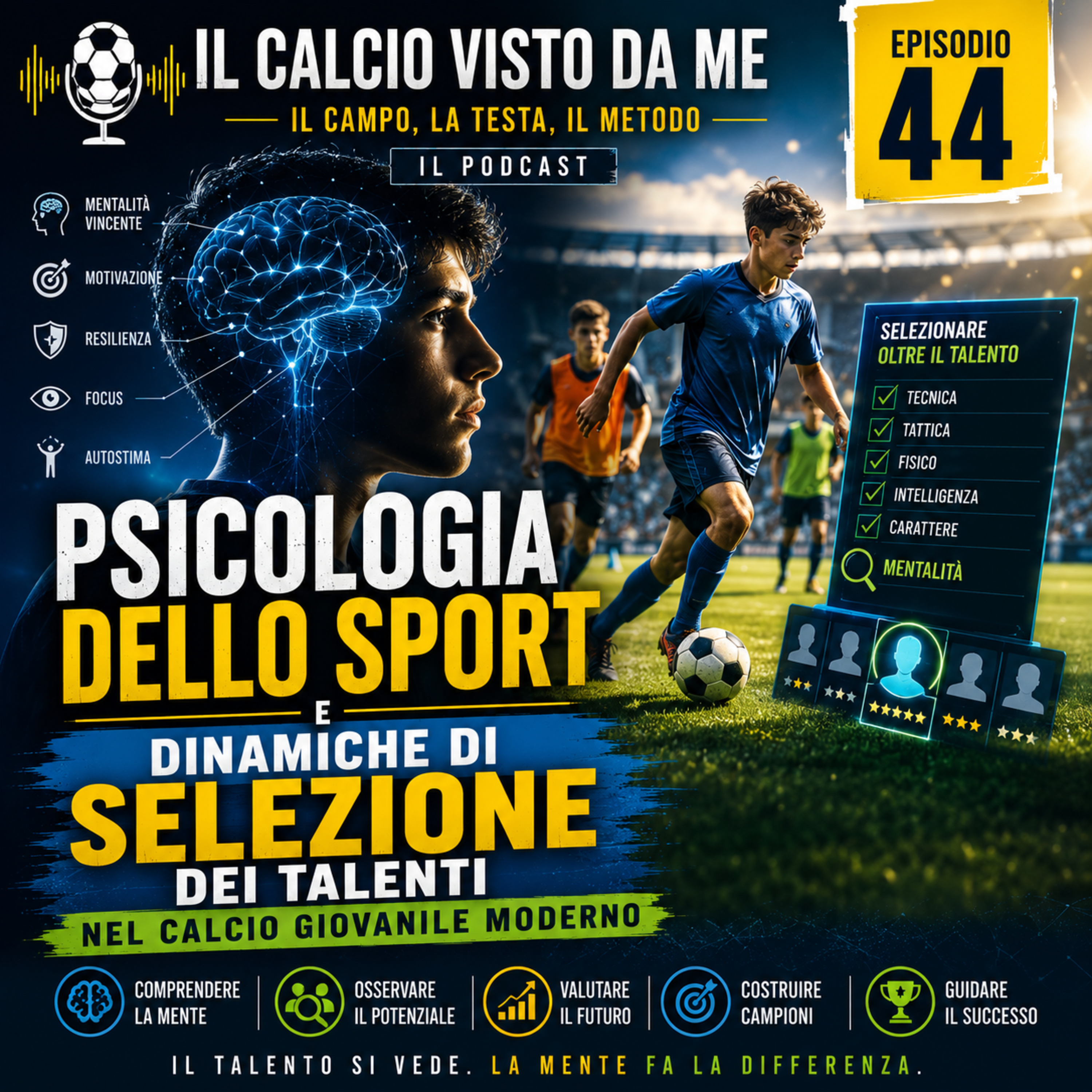 Episodio 44: Psicologia dello sport e dinamiche di selezione del talenti nel calcio giovanile moderno episode artwork