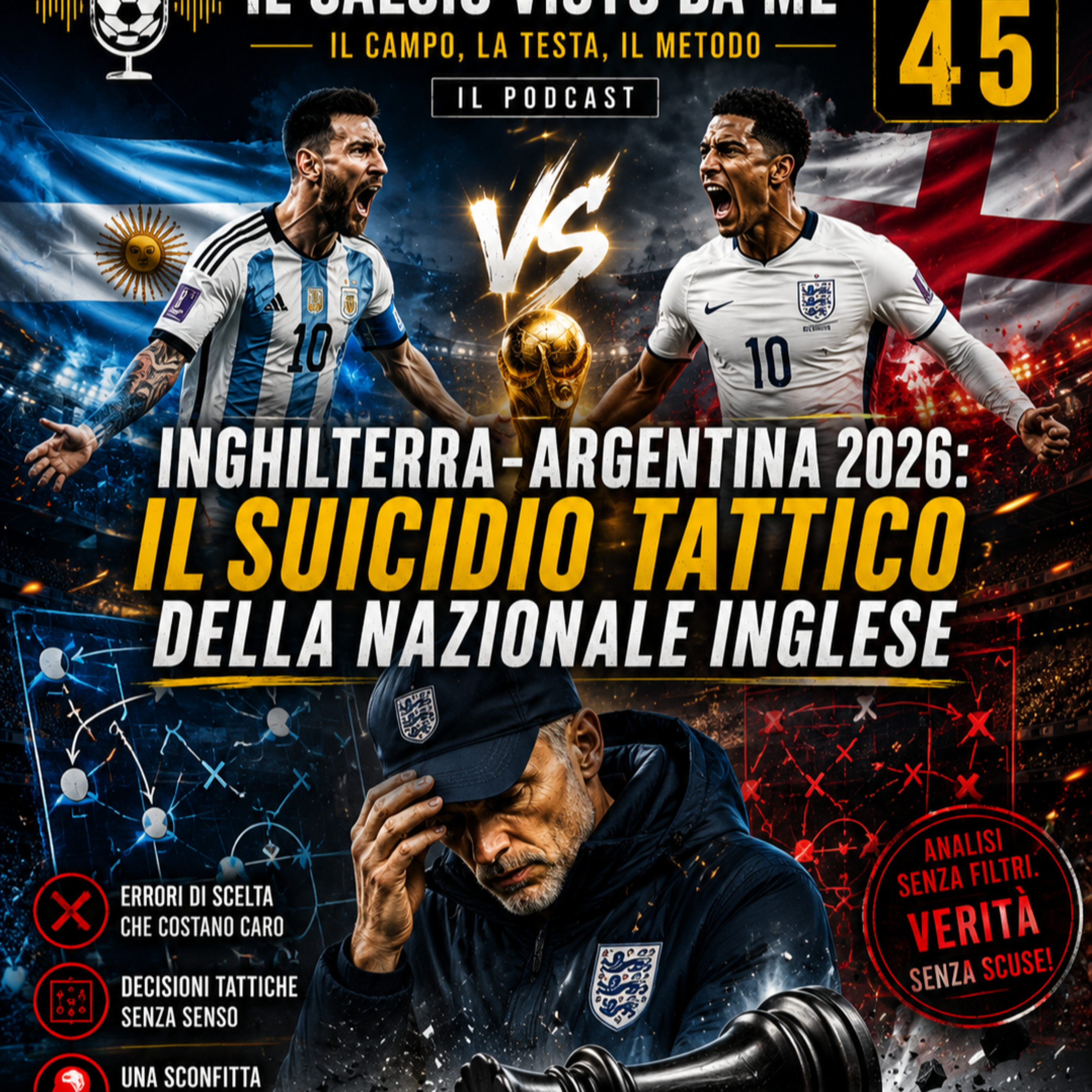 Episodio 45: Inghilterra-Argentina. Il suicidio tattico della nazionale inglese episode artwork