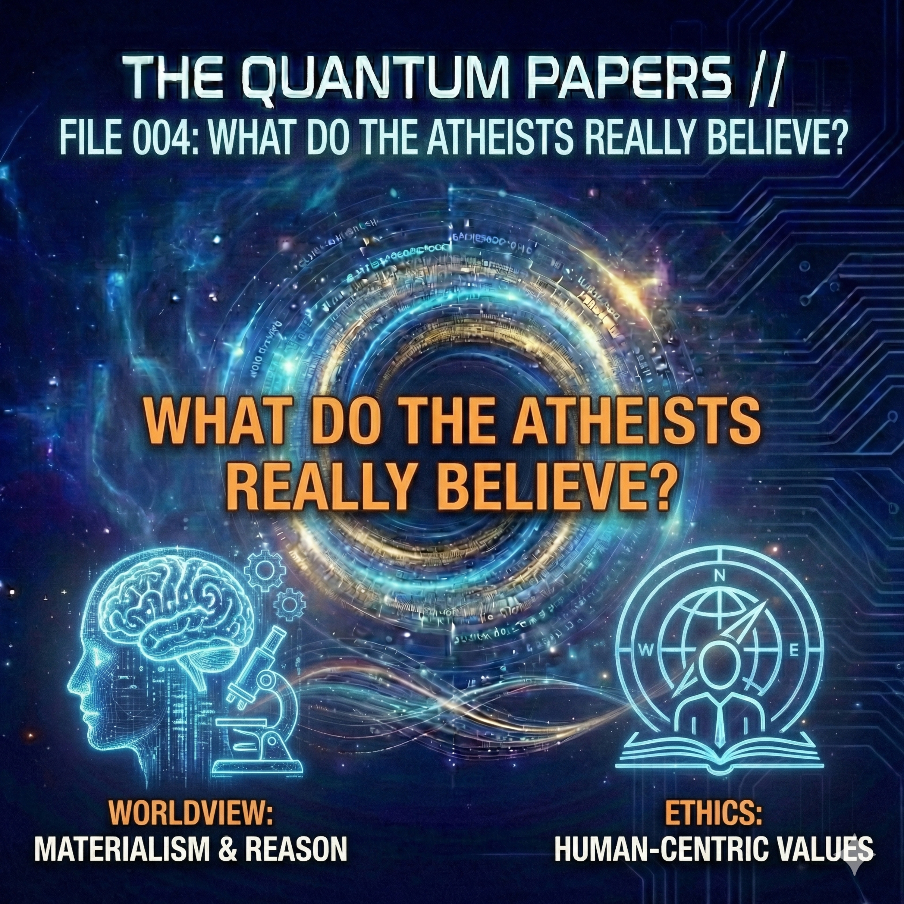 THE QUANTUM PAPERS FILE 004: What do the Atheists Really Believe? episode artwork