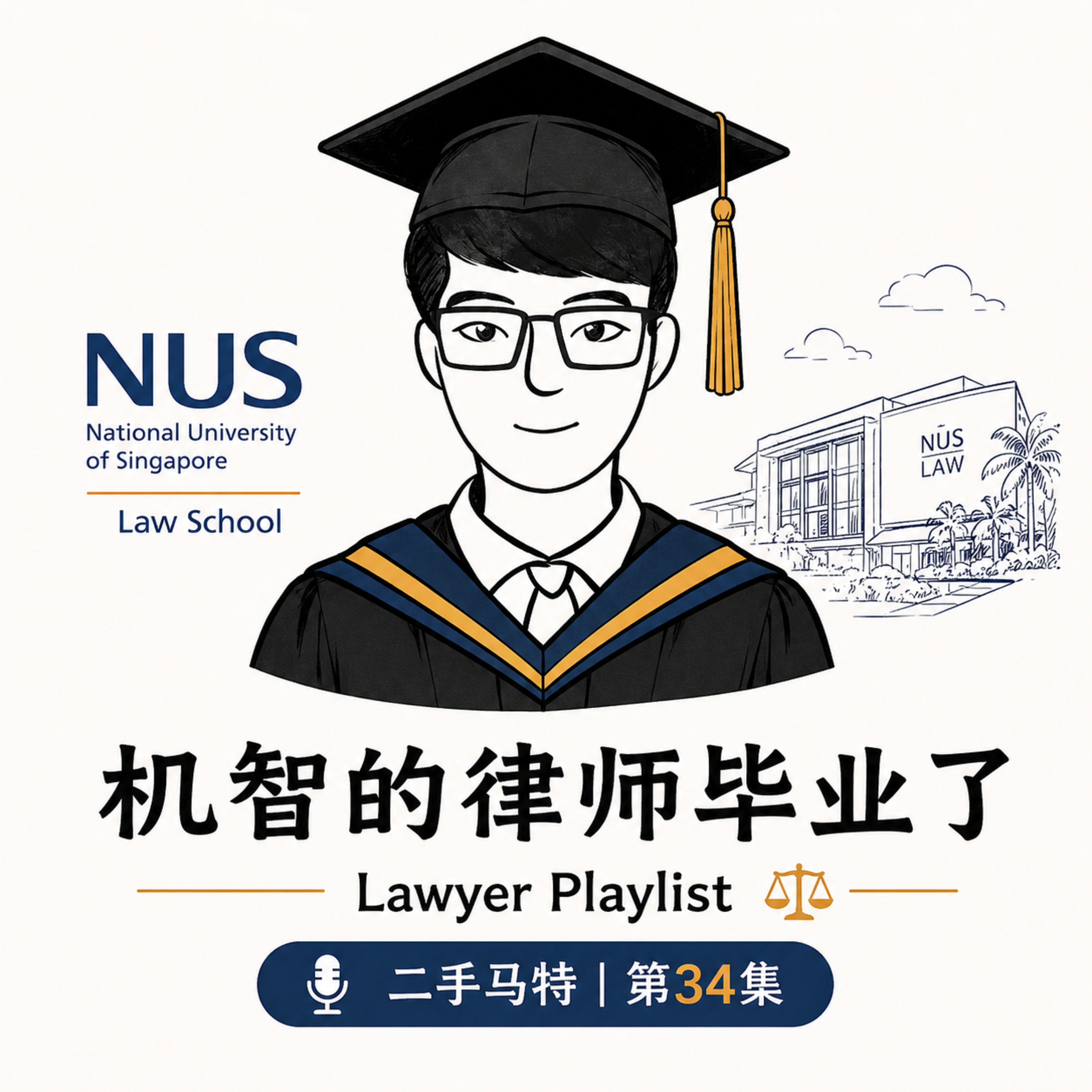 E34 - 机智的律师毕业了！法学院毕业观察（二）之新加坡国立大学 episode artwork