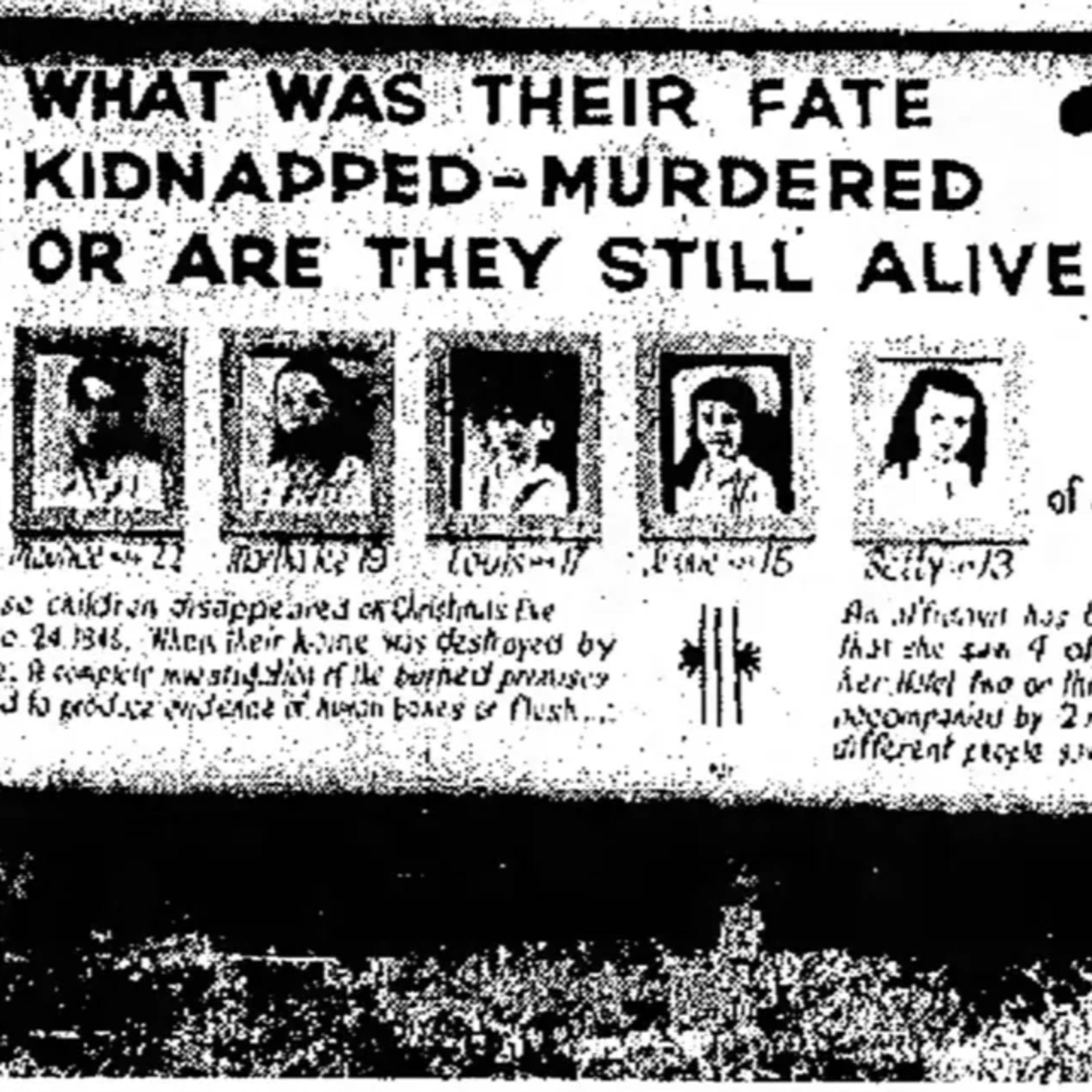 Les disparus de Fayetteville : Le mystère des enfants Sodder [MYSTERE] Chroniques d&rsquo;une image