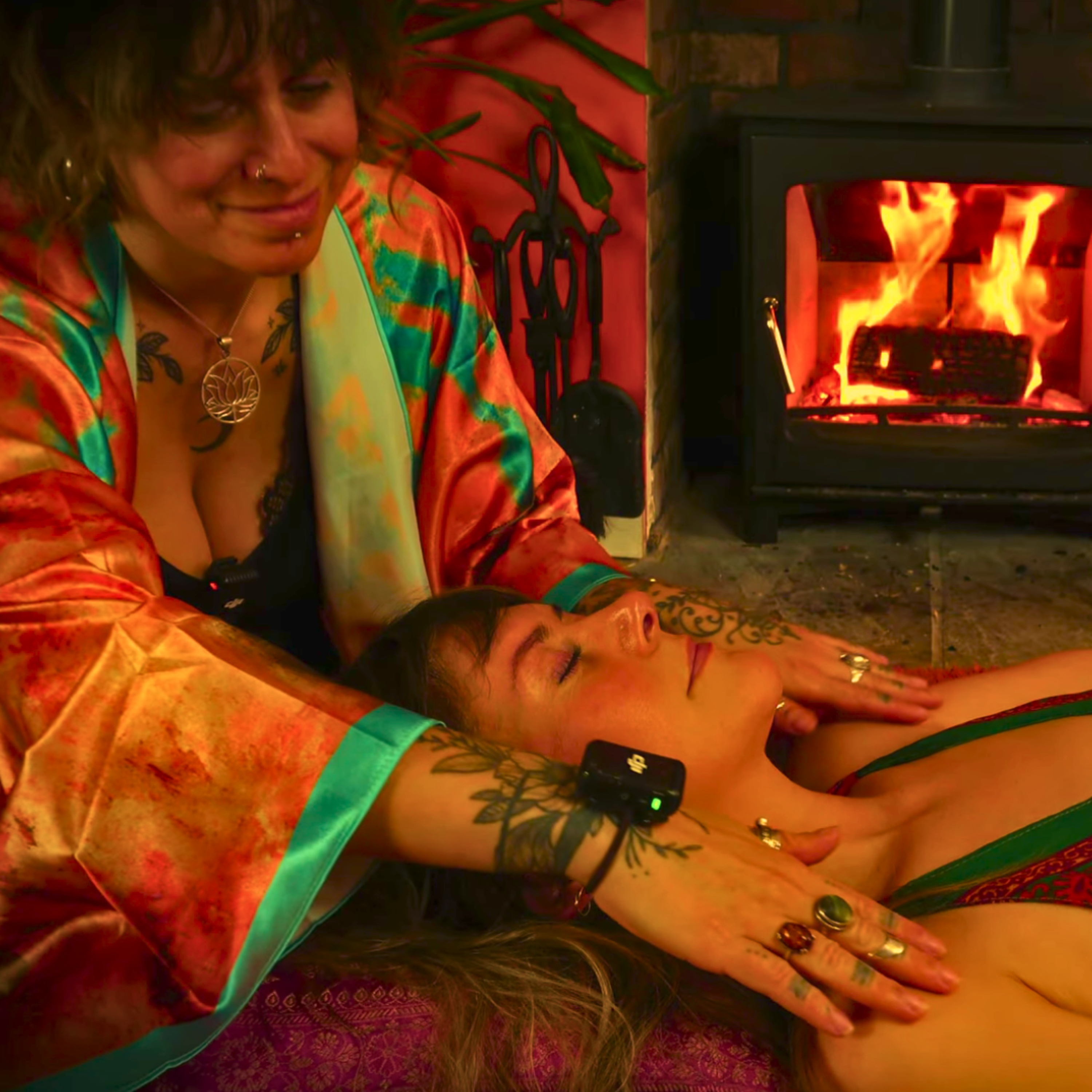 Fireside ASMR with ice globes & makeup brushes episode artwork