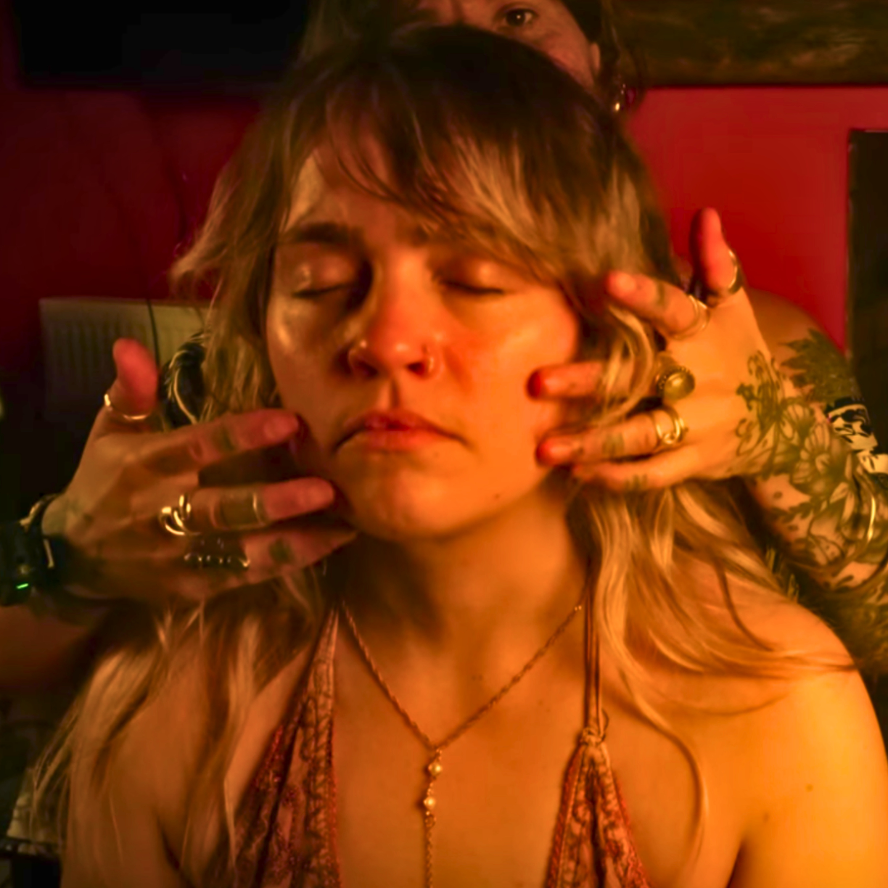 Fireside ASMR with flowers episode artwork