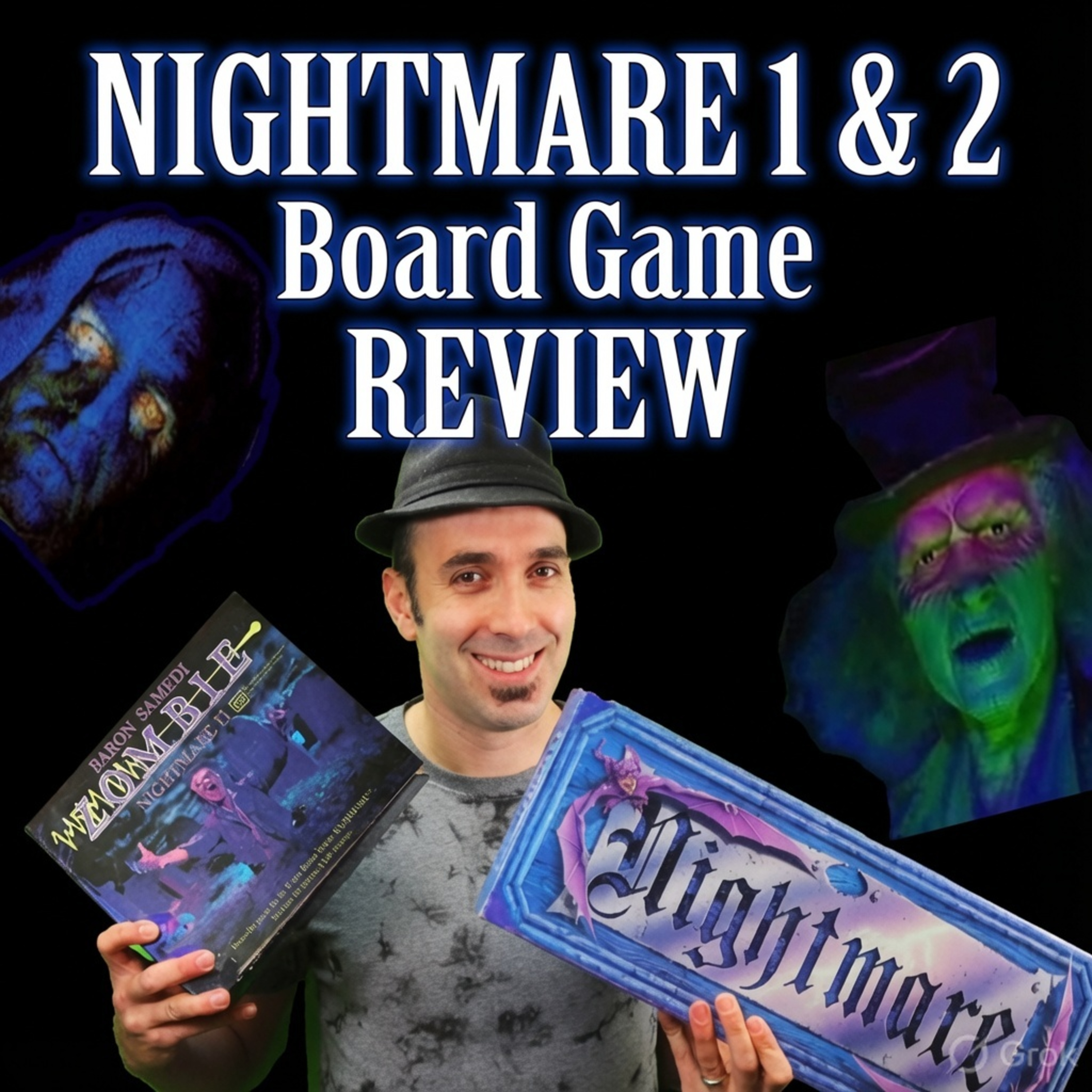 NIGHTMARE/ATMOSFEAR Part 1 and 2 - VHS Board game review from the 1990s! episode artwork