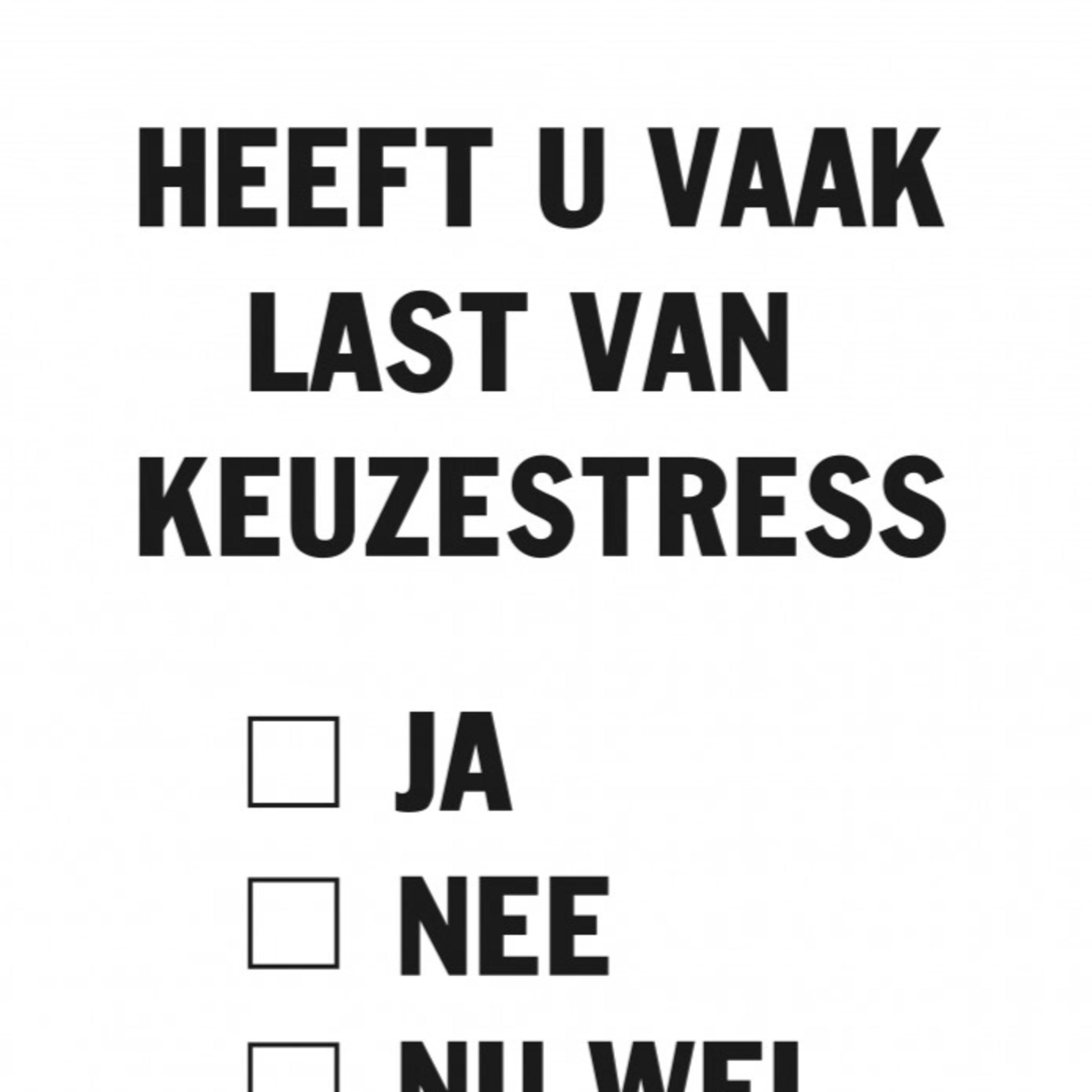 Keuzestress, fomo en tindersyndroom, hoe kom je eraf? episode artwork