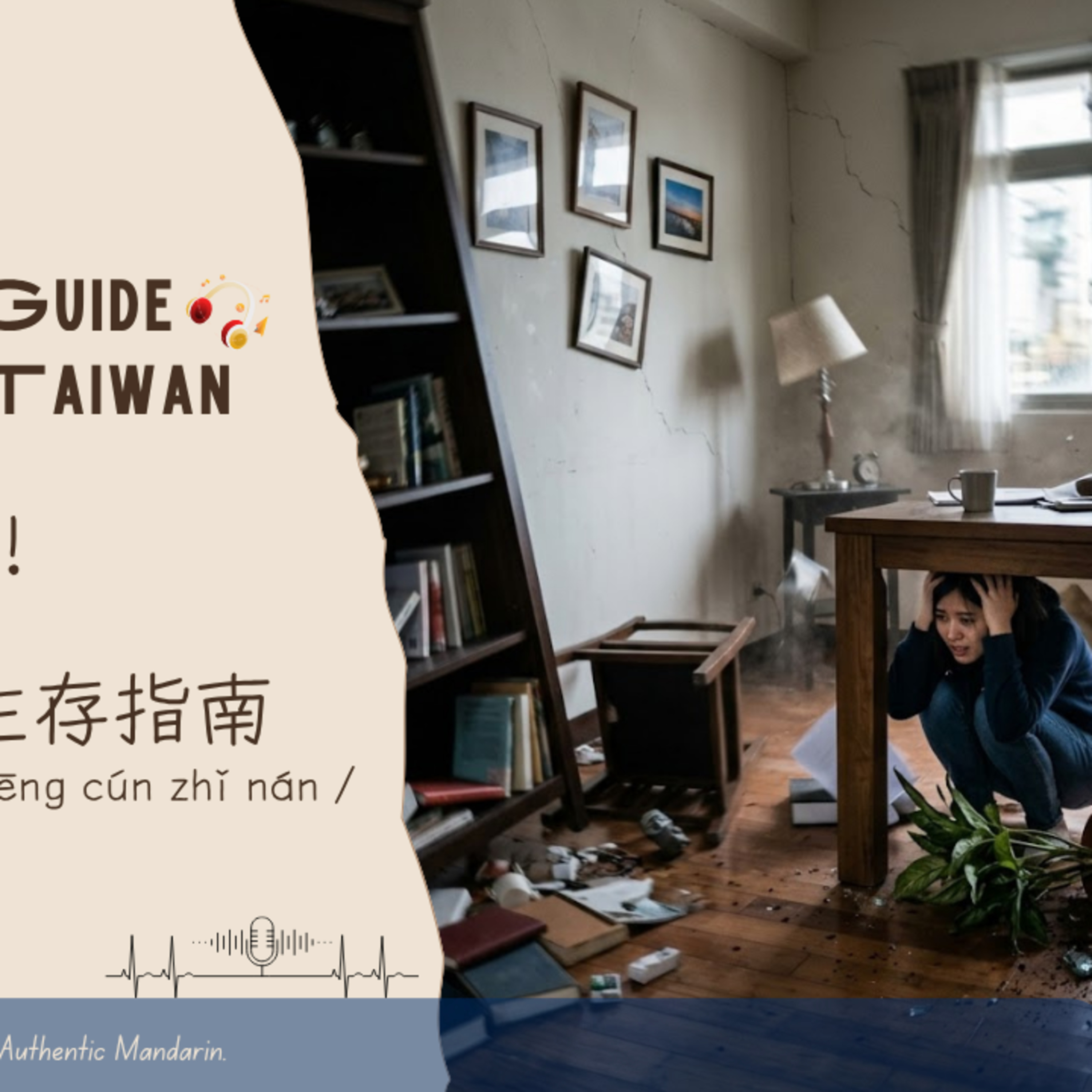 EP 17 | A Foreigner’s Guide to Earthquakes in Taiwan | 一年1000次地震？！外國人的台灣地震生存指南 | Mandarin Listening (B1-B2) episode artwork