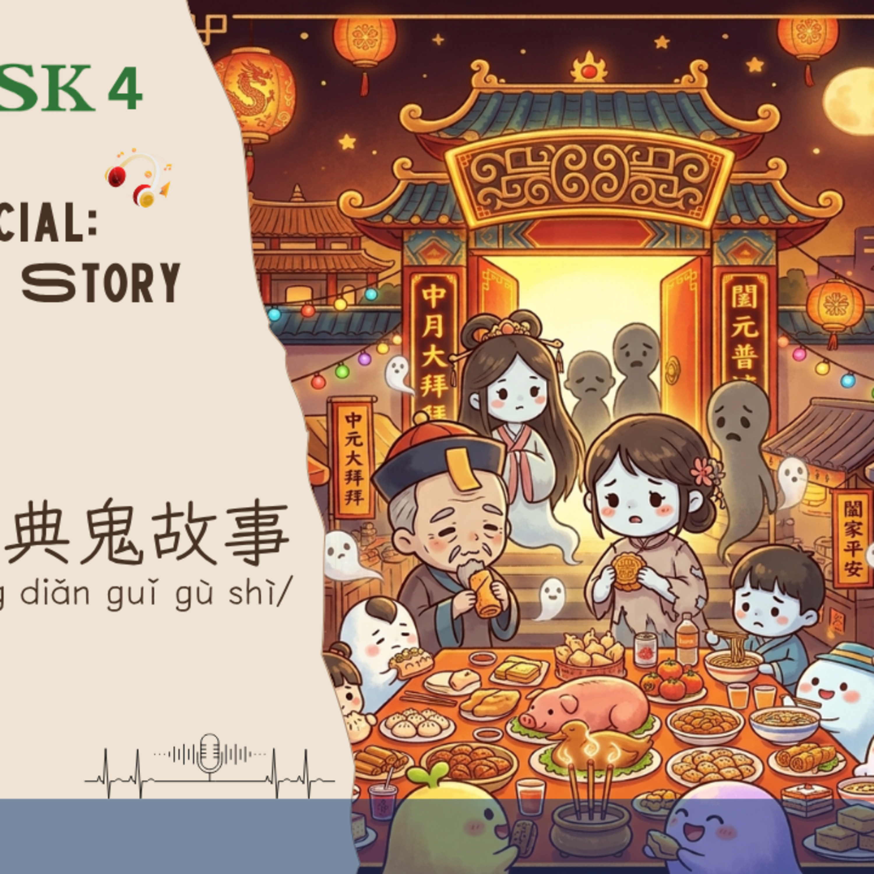 A2-B1 | TOCFL 3 | HSK 4 | Ghost Month Special: A Taiwanese Ghost Story | 農曆七月聽故事:跨海報仇的台灣經典鬼故事 | Taiwan Mandarin