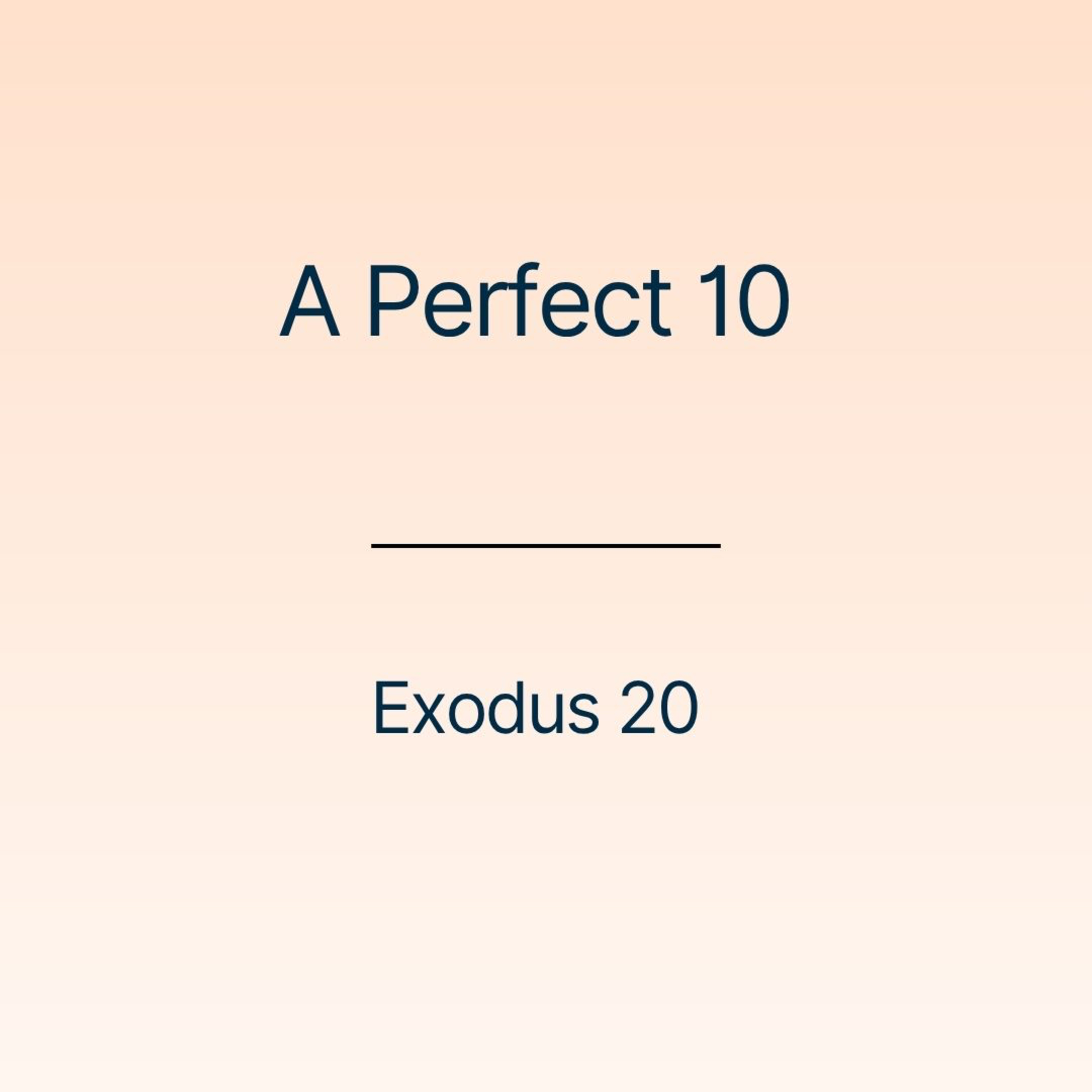 A Perfect 10 episode artwork