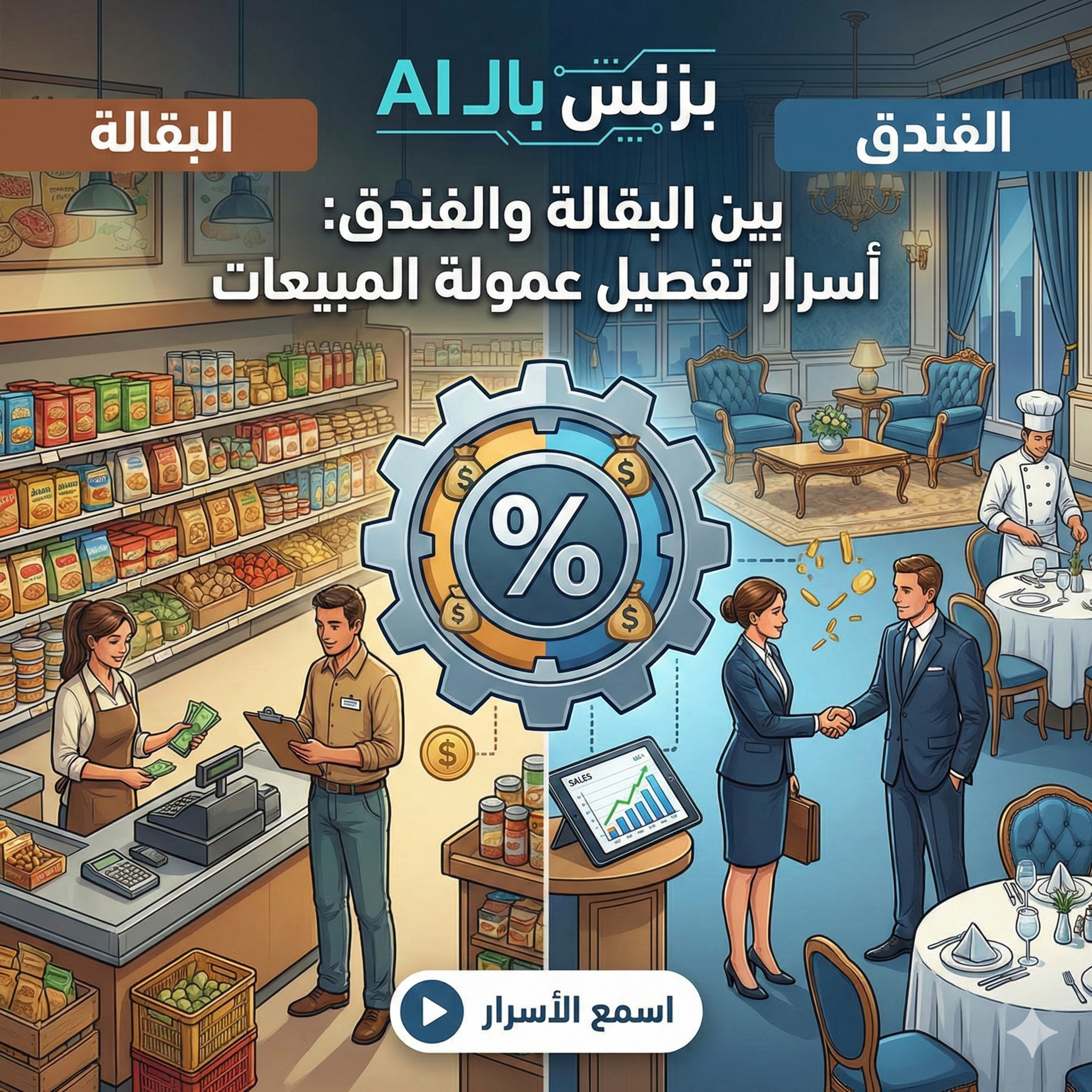 بين البقالة والفندق: أسرار تفصيل عمولة المبيعات episode artwork