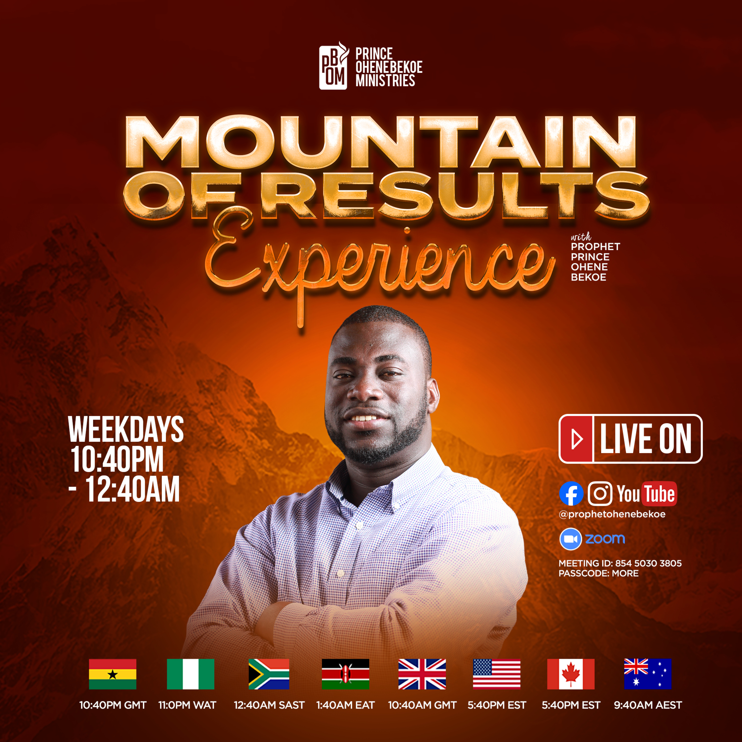 MOUNTAIN OF RESULTS EXPERIENCE - DAY 40