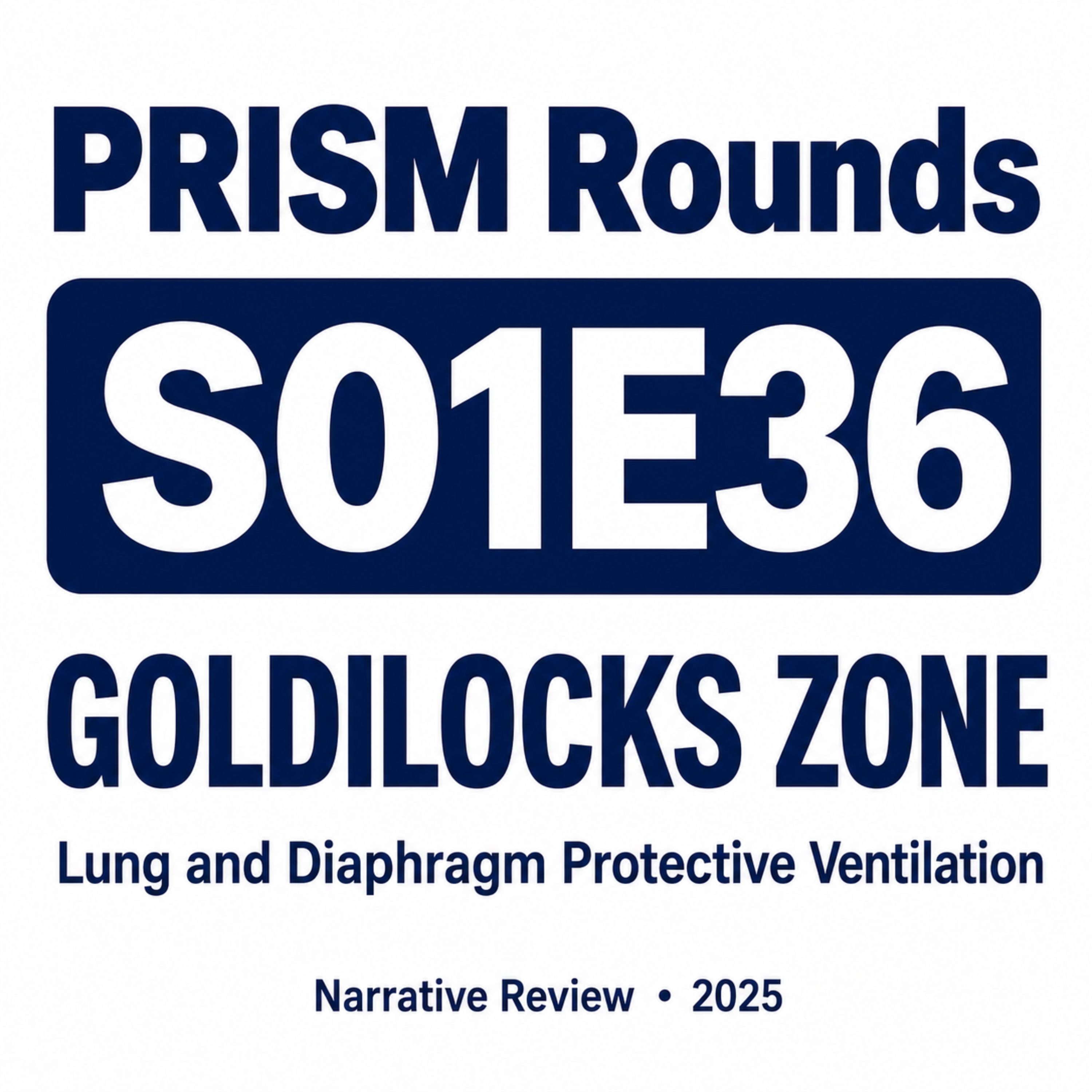 S01E36| The "Goldilocks Zone": A Masterclass in Lung- and Diaphragm-Protective Ventilation (LDPV)