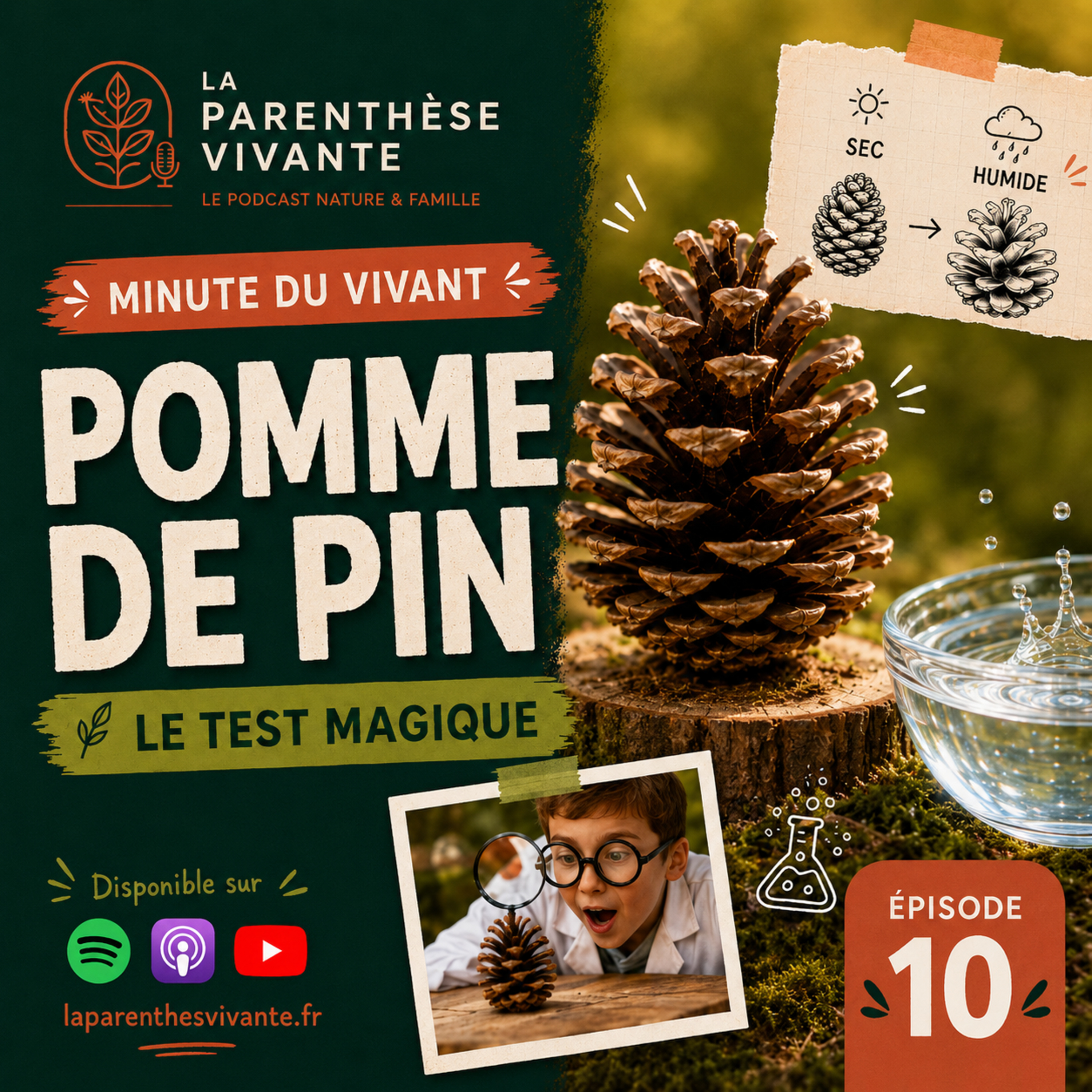 Minute du vivant : Pomme de pin météo et le test magique - Episode 10 episode artwork