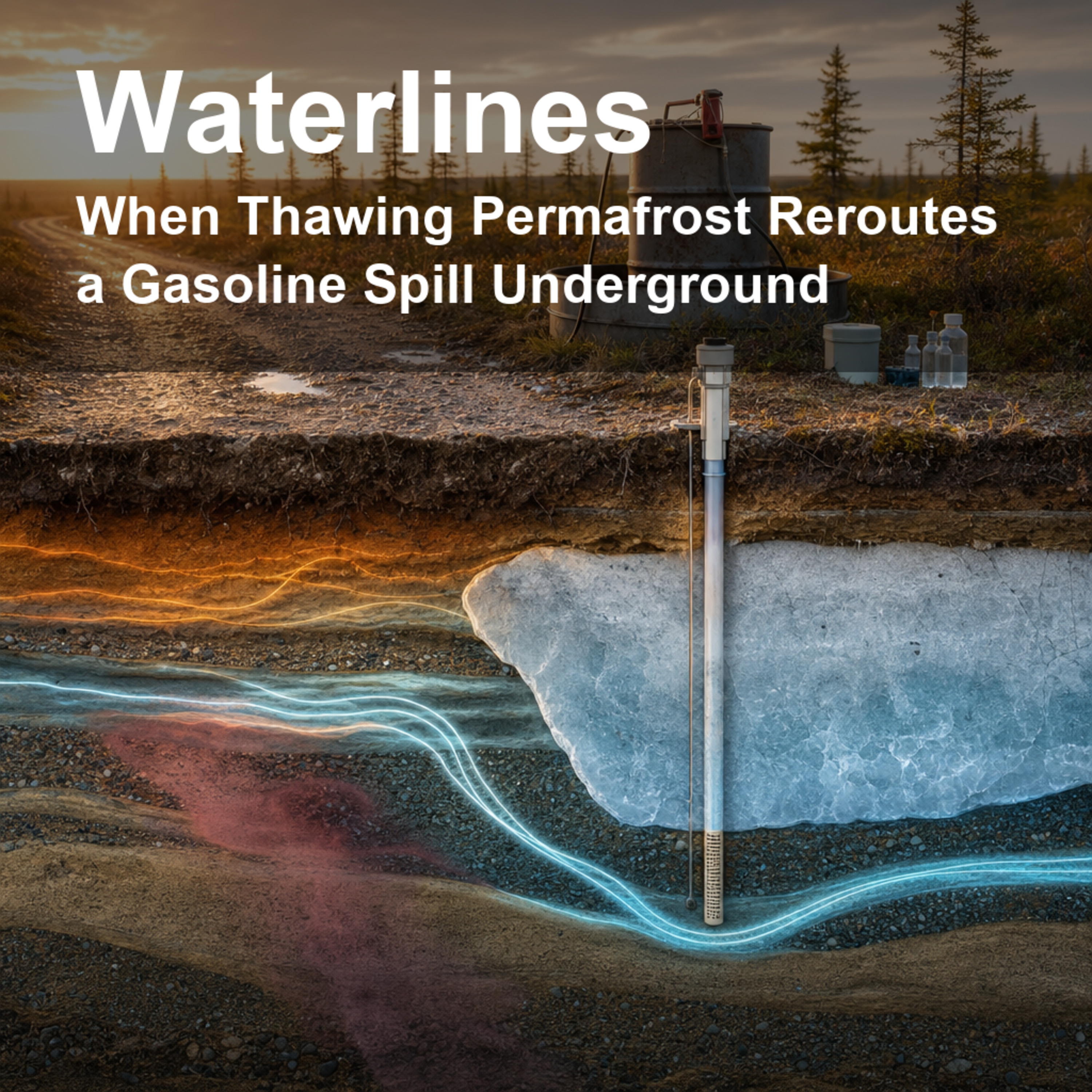 When Thawing Permafrost Reroutes a Gasoline Spill Underground episode artwork