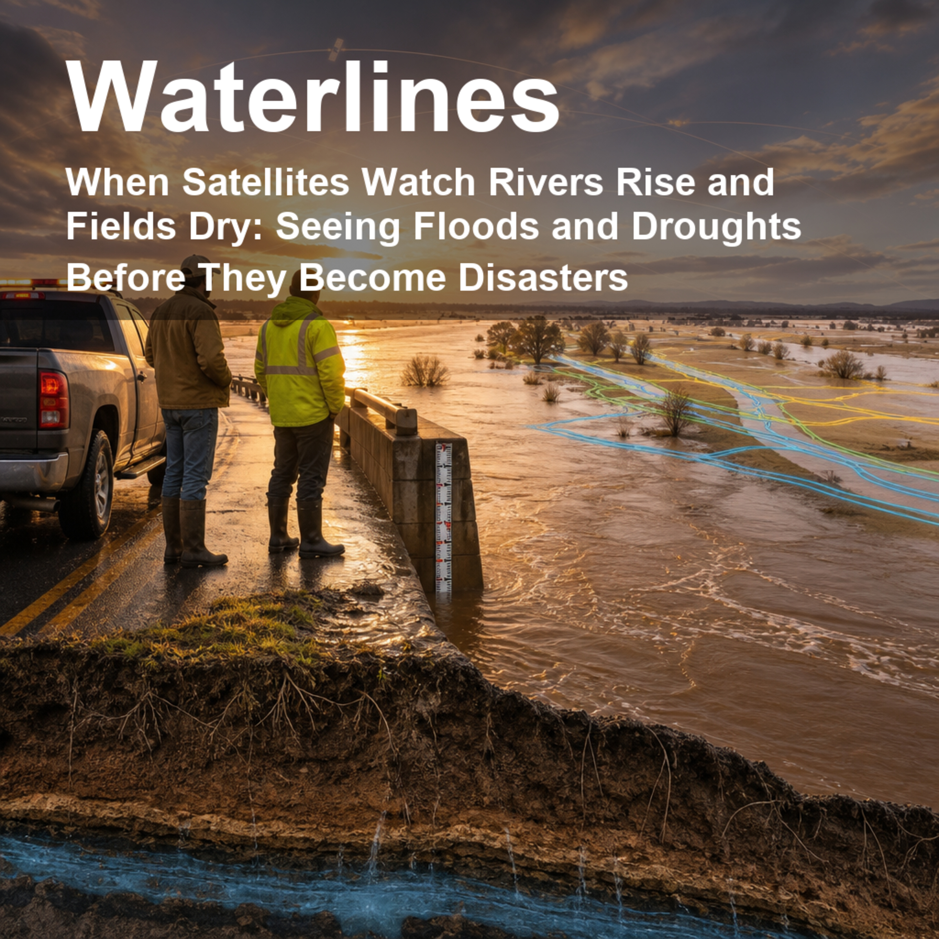 When Satellites Watch Rivers Rise and Fields Dry: Seeing Floods and Droughts Before They Become Disasters episode artwork