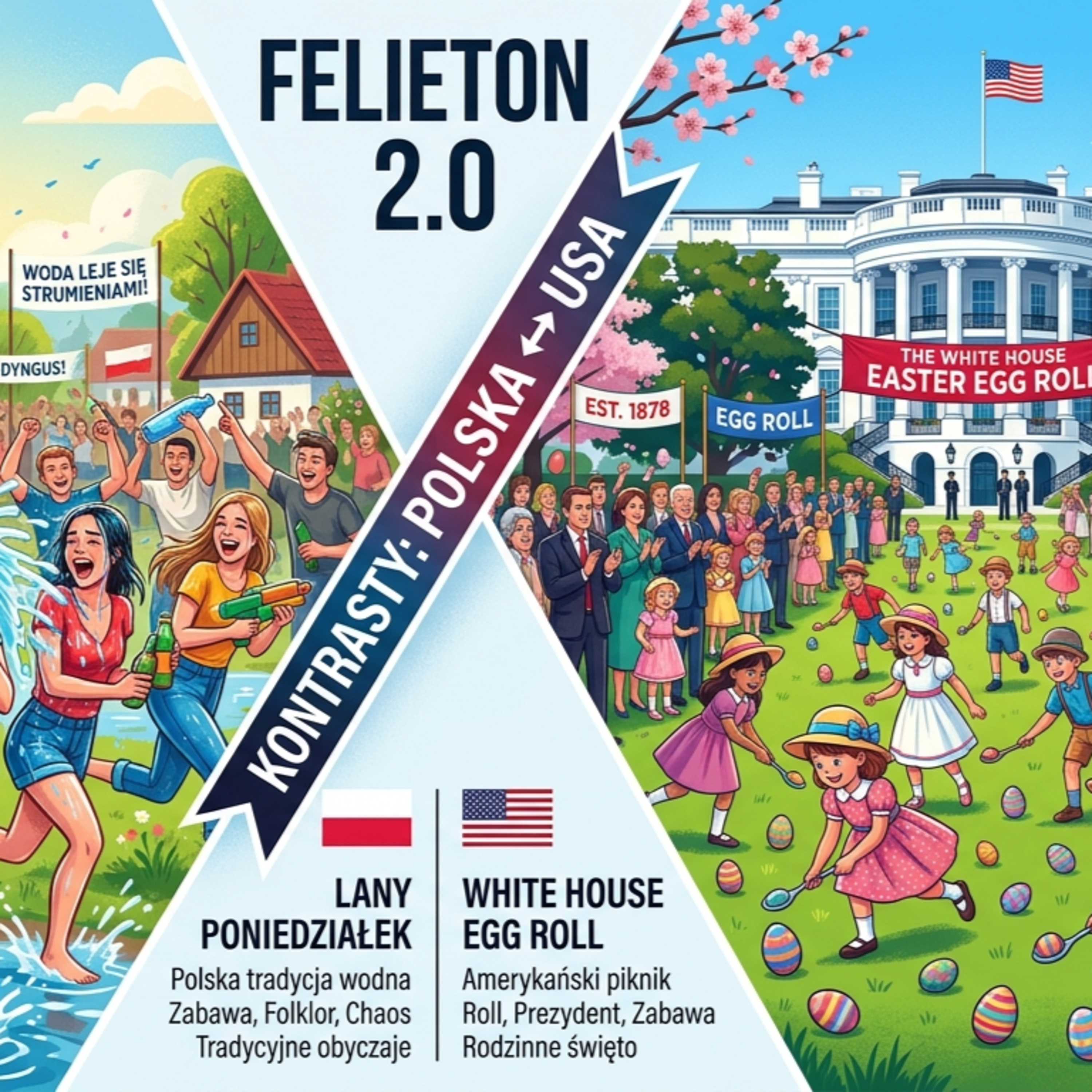 Felieton 2.0 - Poniedziałek Wielkanocny, Śmigus-dyngus i Easter Egg Roll episode artwork