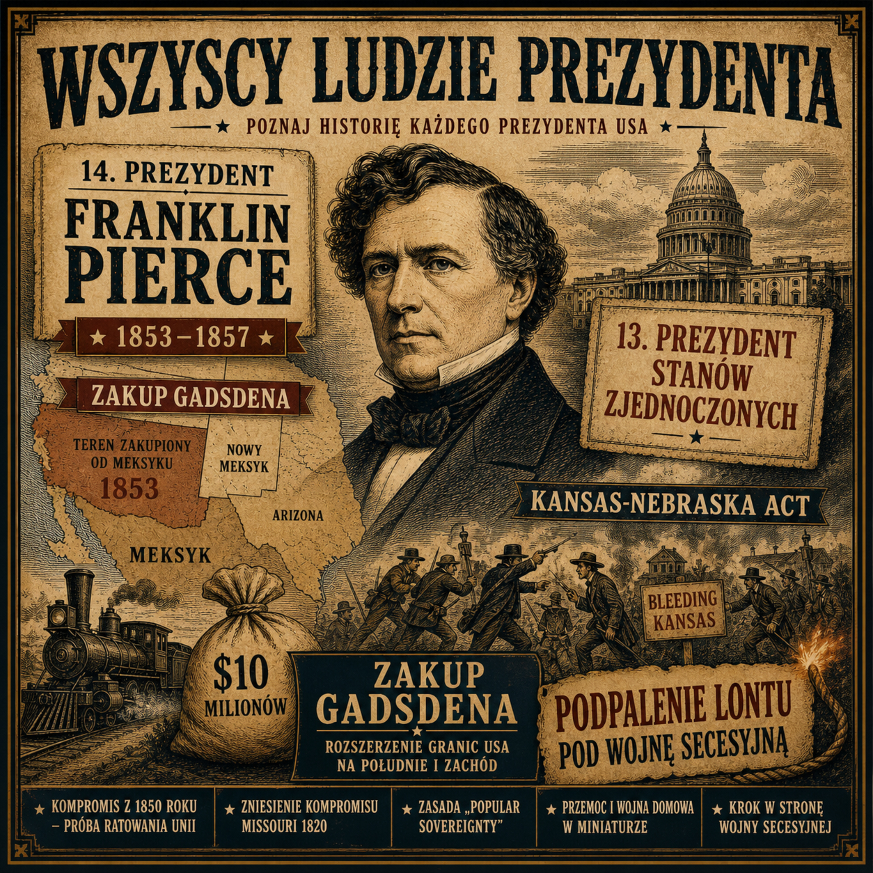 Wszyscy Ludzie Prezydenta - 14. Franklin Pierce episode artwork