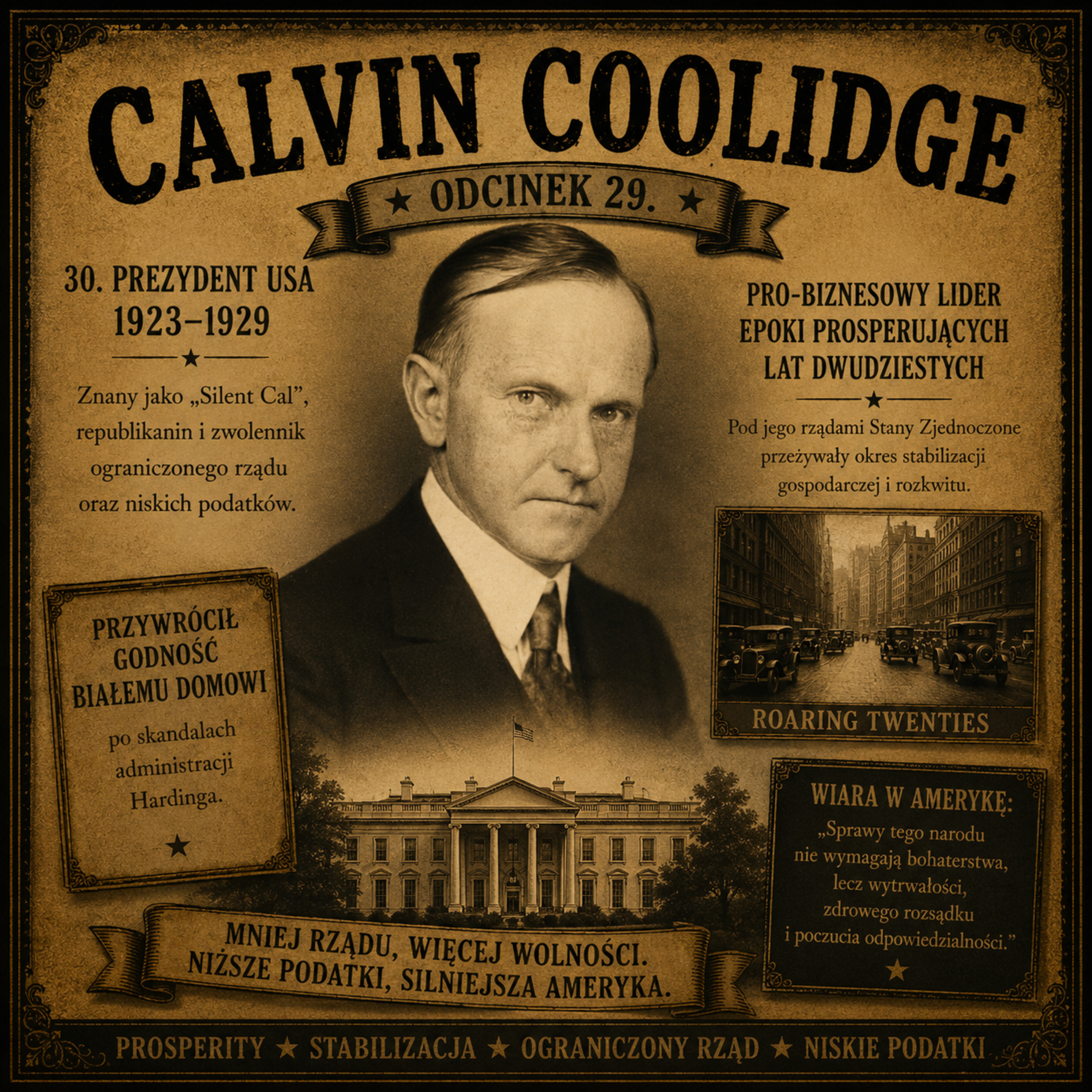 Wszyscy Ludzie Prezydenta - 29. Calvin Coolidge episode artwork