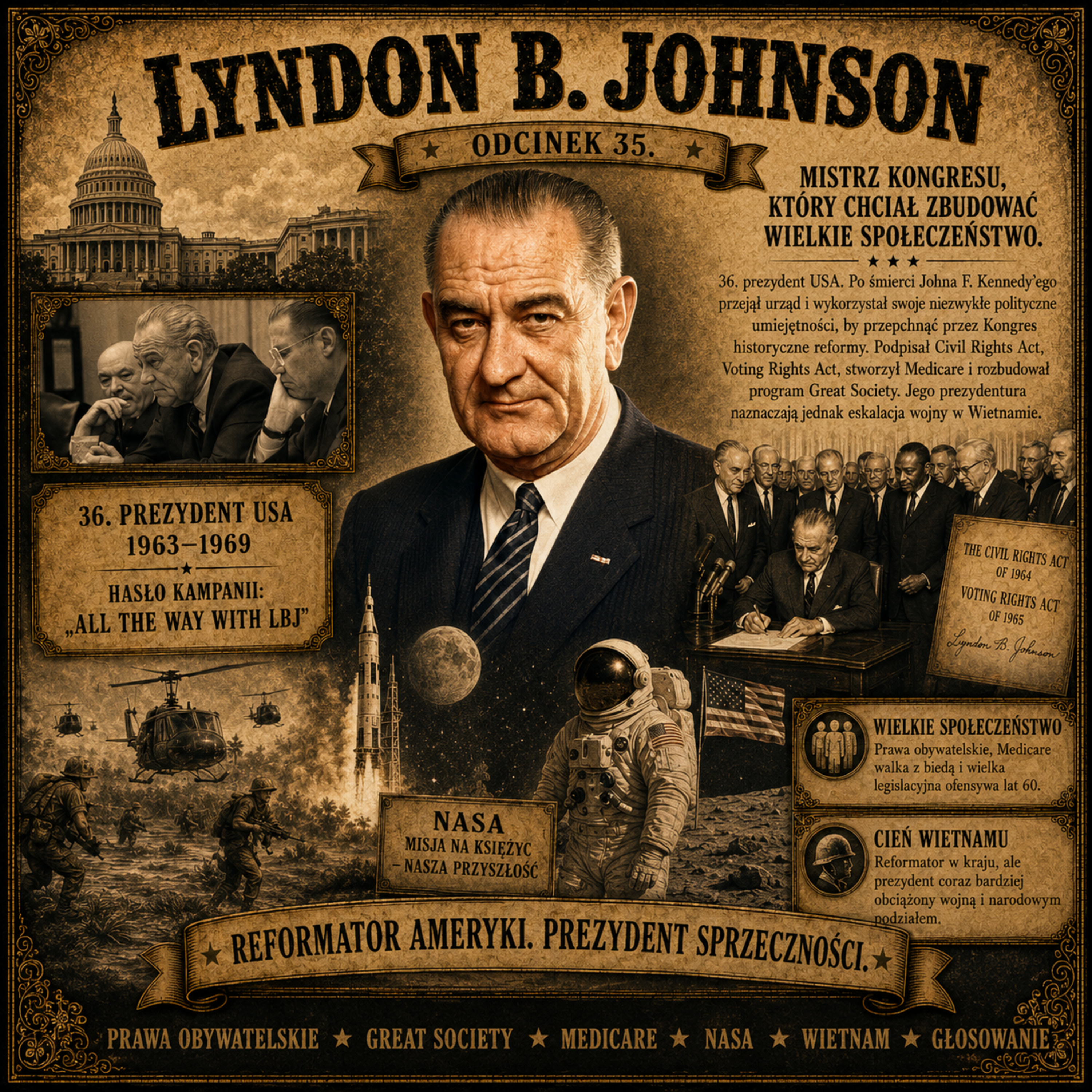 Wszyscy Ludzie Prezydenta - 35. Lyndon B. Johnson episode artwork