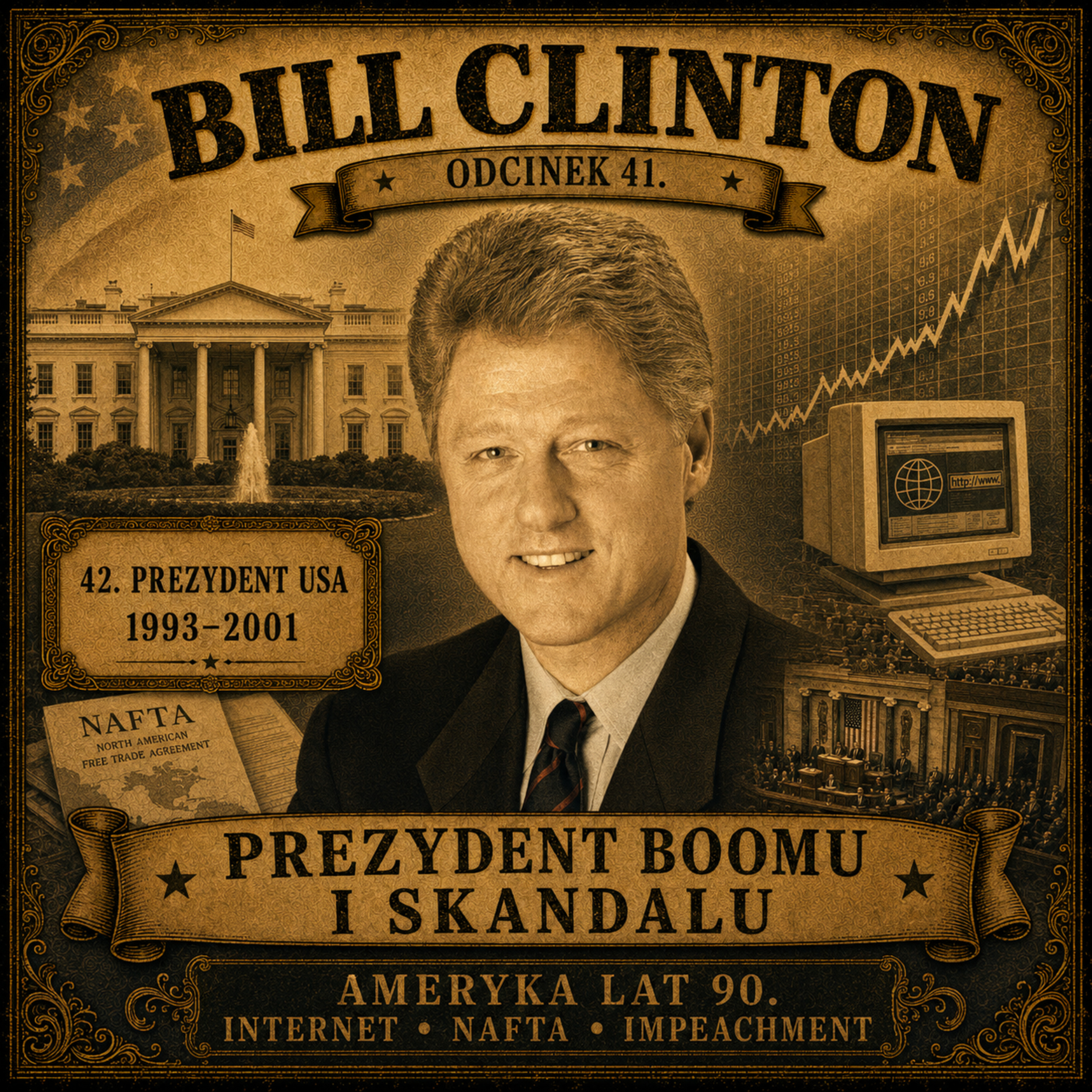 Wszyscy Ludzie Prezydenta - 41. Bill Clinton episode artwork