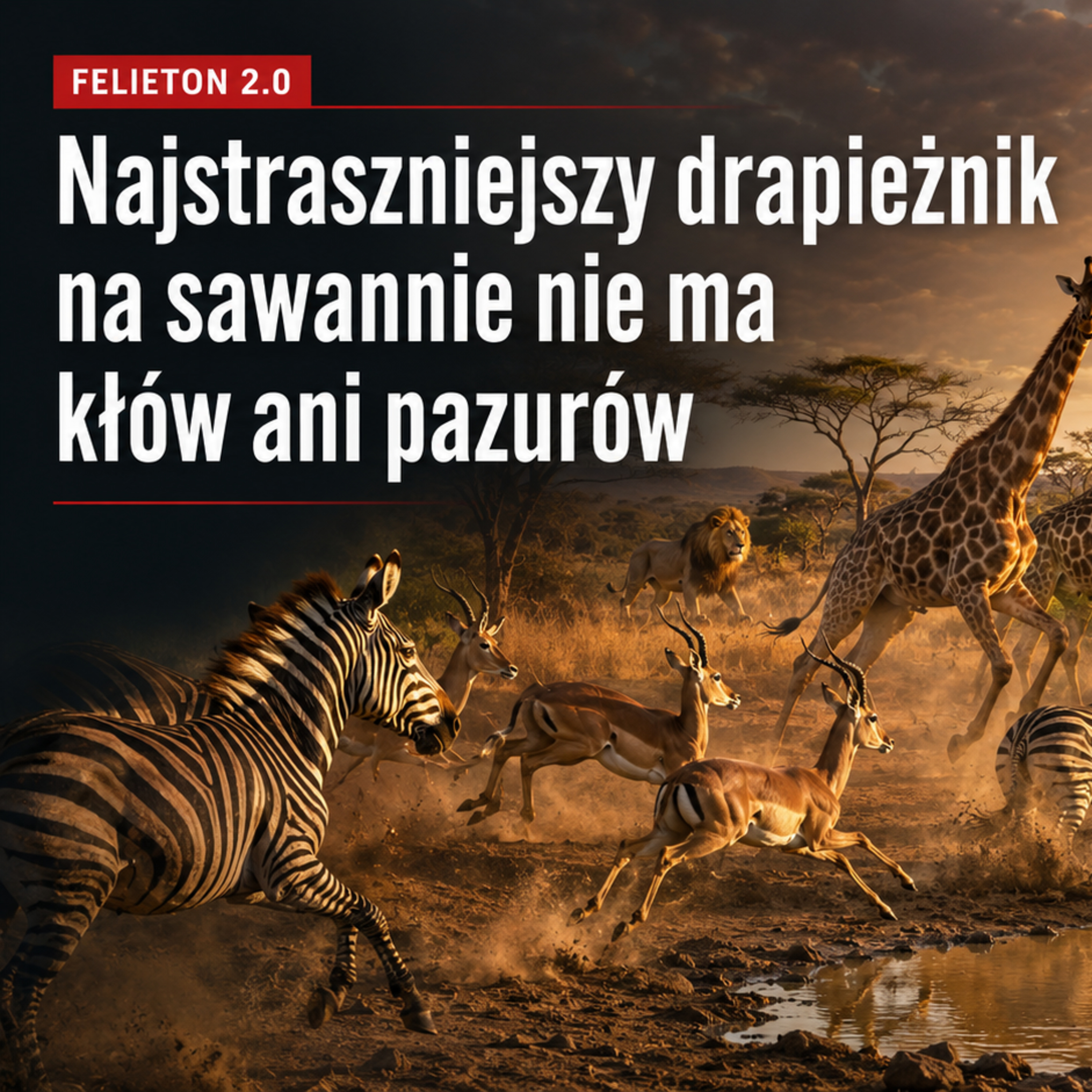 Felieton 2.0 - Najstraszniejszy drapieżnik na sawannie nie ma kłów ani pazurów episode artwork