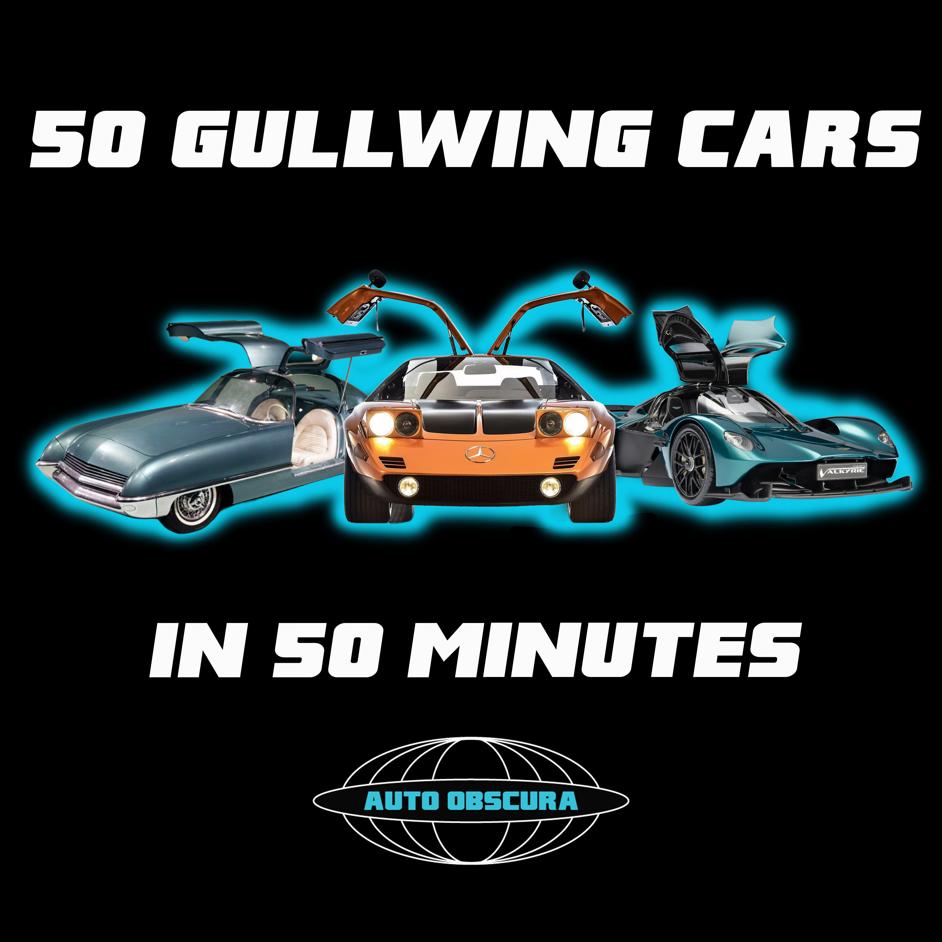 50 Gullwing Cars in 50 Minutes