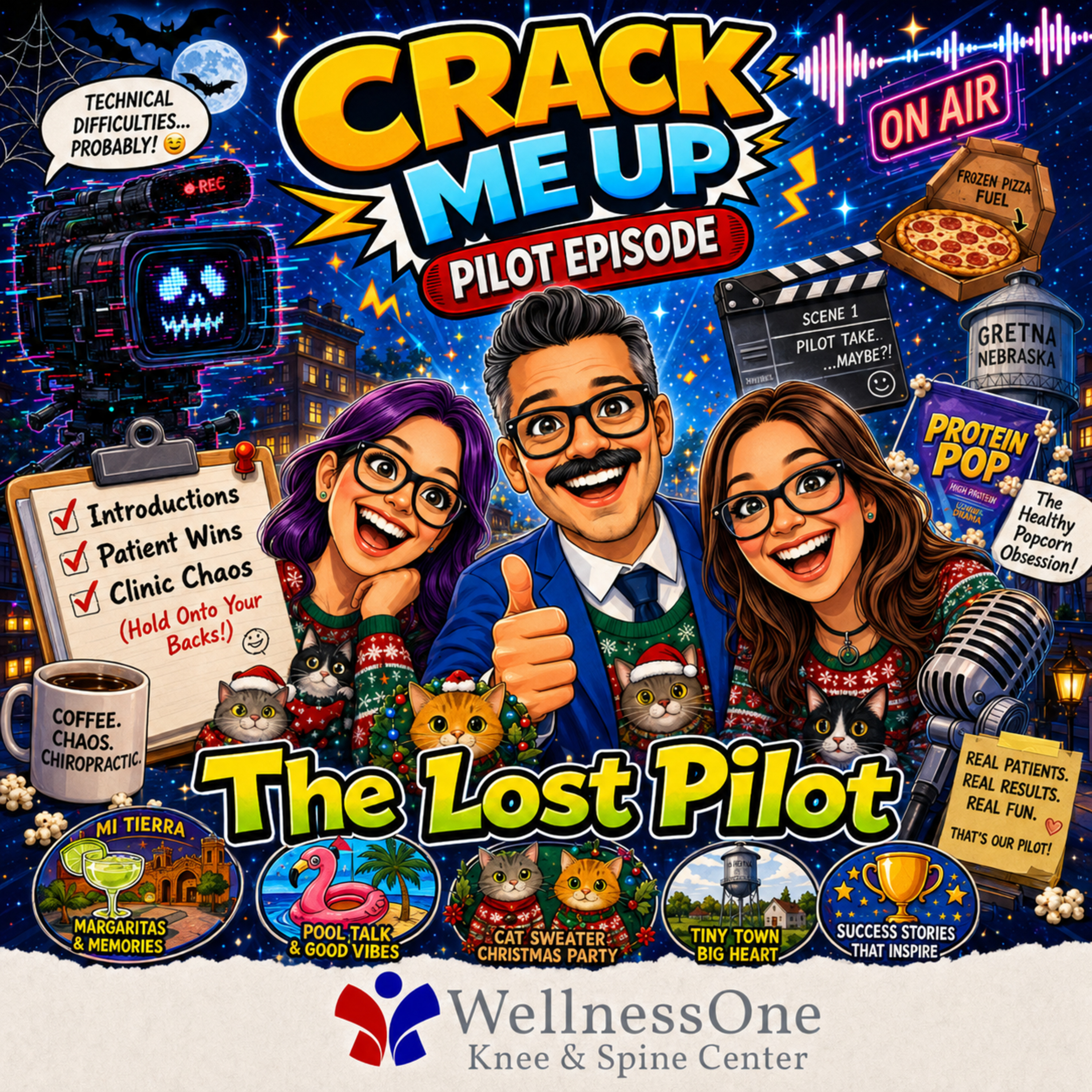 The Lost Pilot: Haunted Cameras, Cat Sweaters & Clinic Chaos 😂 | Crack Me Up episode artwork