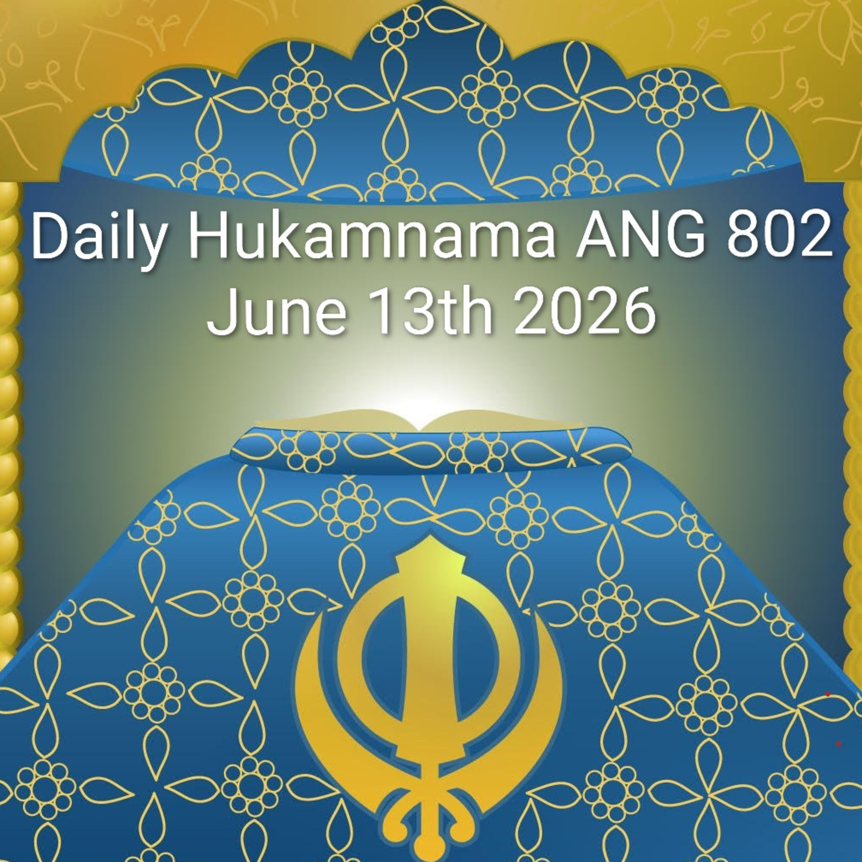 Daily Hukamnama: Sikh Wisdom ANG 802 June 13th 2026 #hukamnama #darbarsahib episode artwork