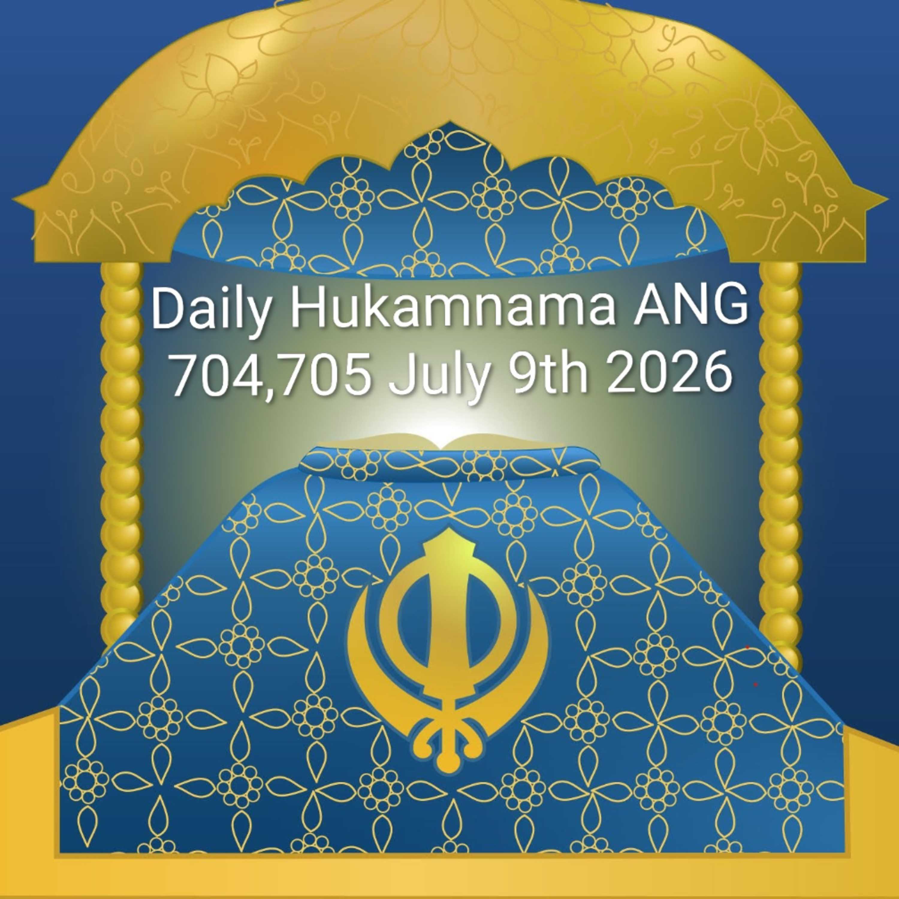 Daily Hukamnama: Sikh Wisdom ANG 704,705 July 9th 2026 #hukamnama #darbarsahib episode artwork