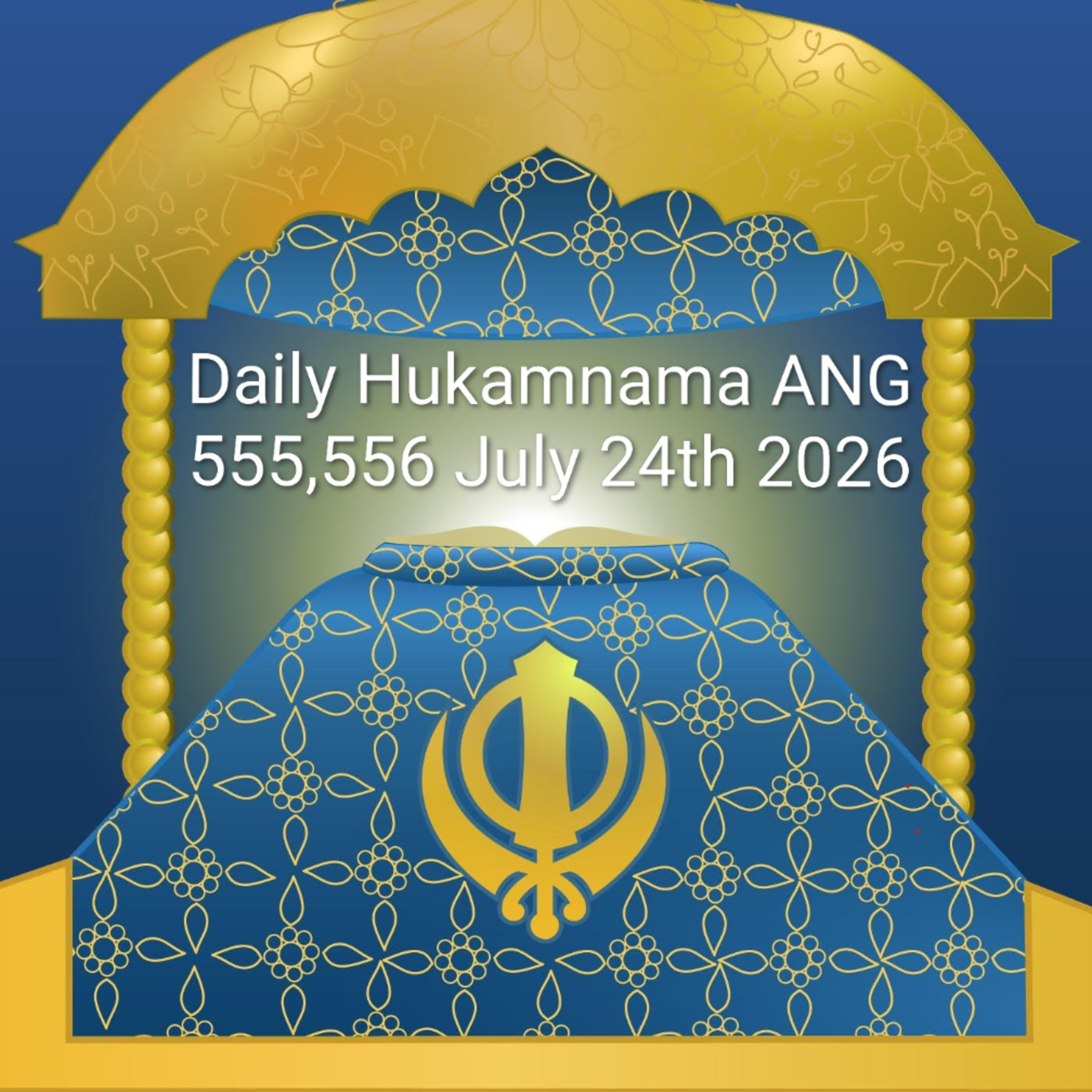 Daily Hukamnama: Sikh Wisdom ANG 555,556 July 24th 2026 #hukamnama #darbarsahib episode artwork