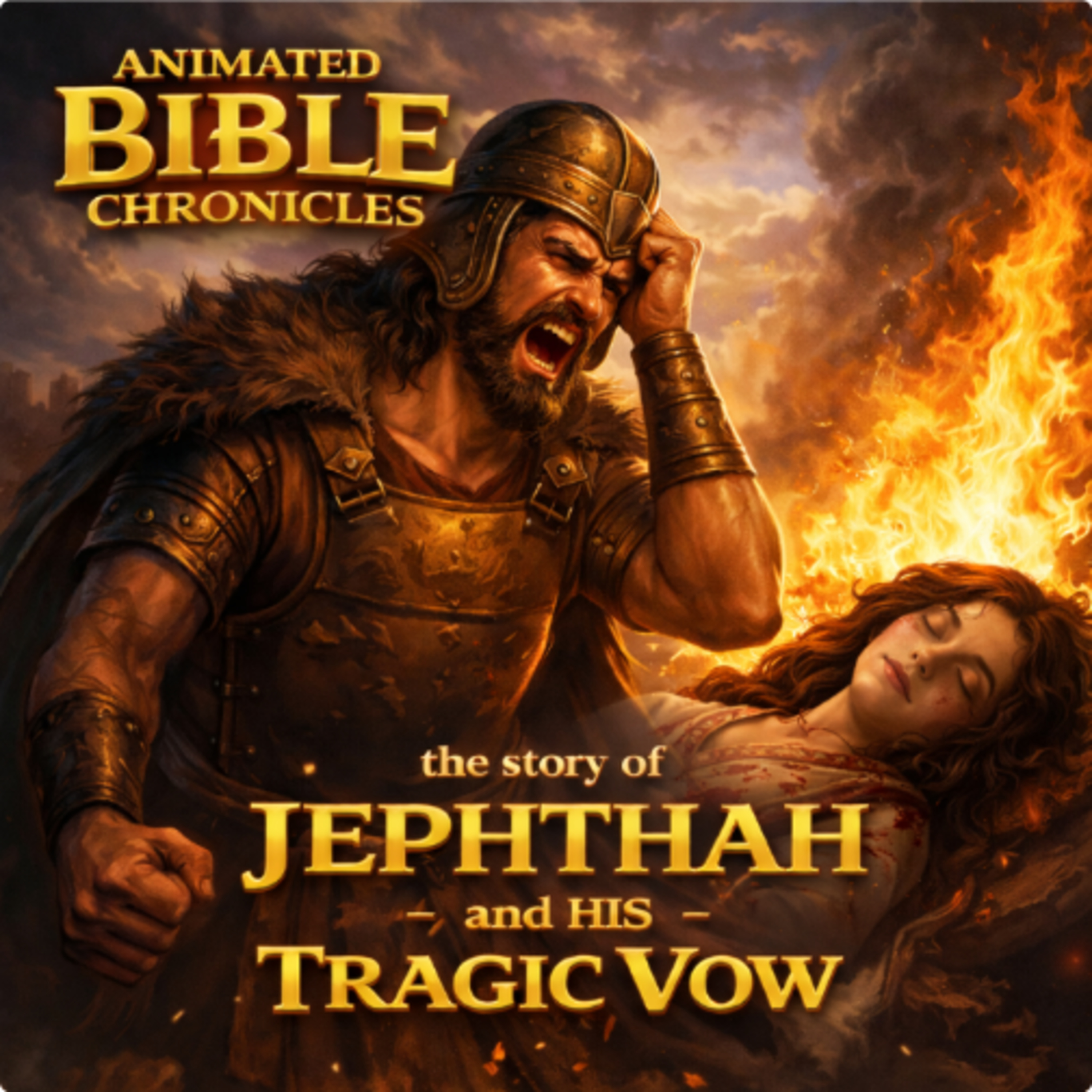 The story of jephthah and his tragic vow. episode artwork