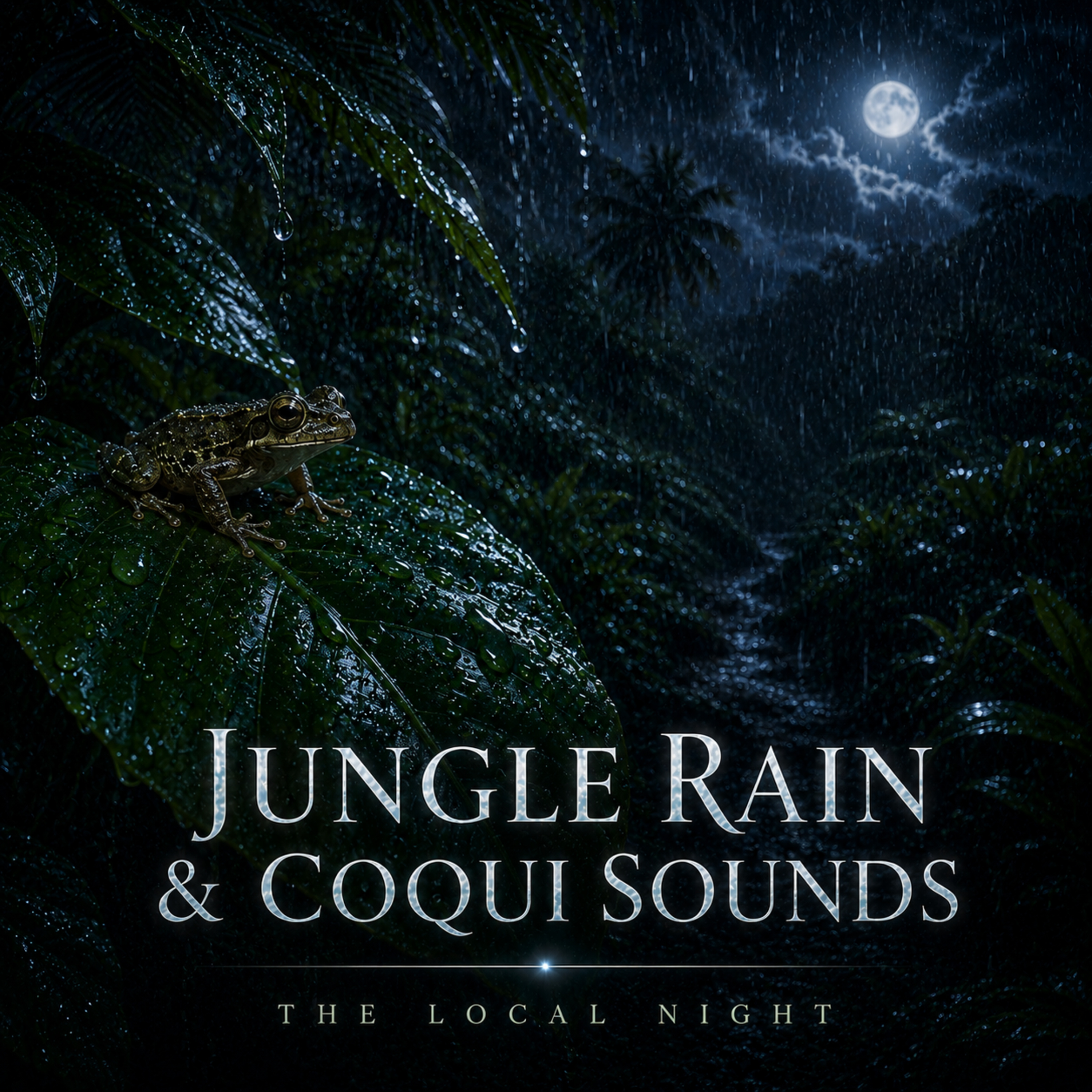 10h Jungle Rain: Heavy Drops on Tropical Leaves & Coqui Frogs | NO Ads | Sleep Aid | Hawaii Relaxing Sounds | ASMR |  episode artwork