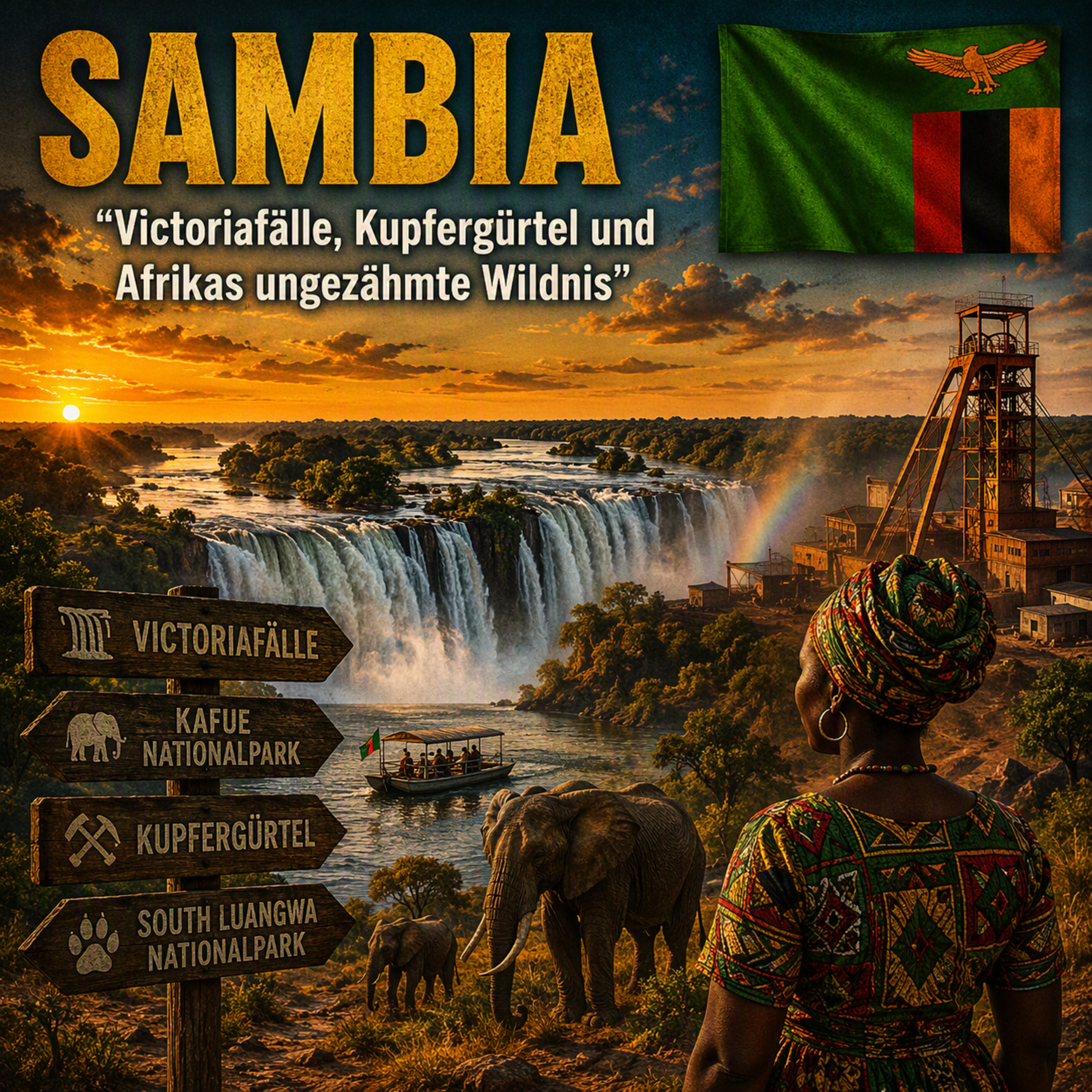 Sambia – Victoriafälle, Kupfergürtel und Afrikas ungezähmte Wildnis