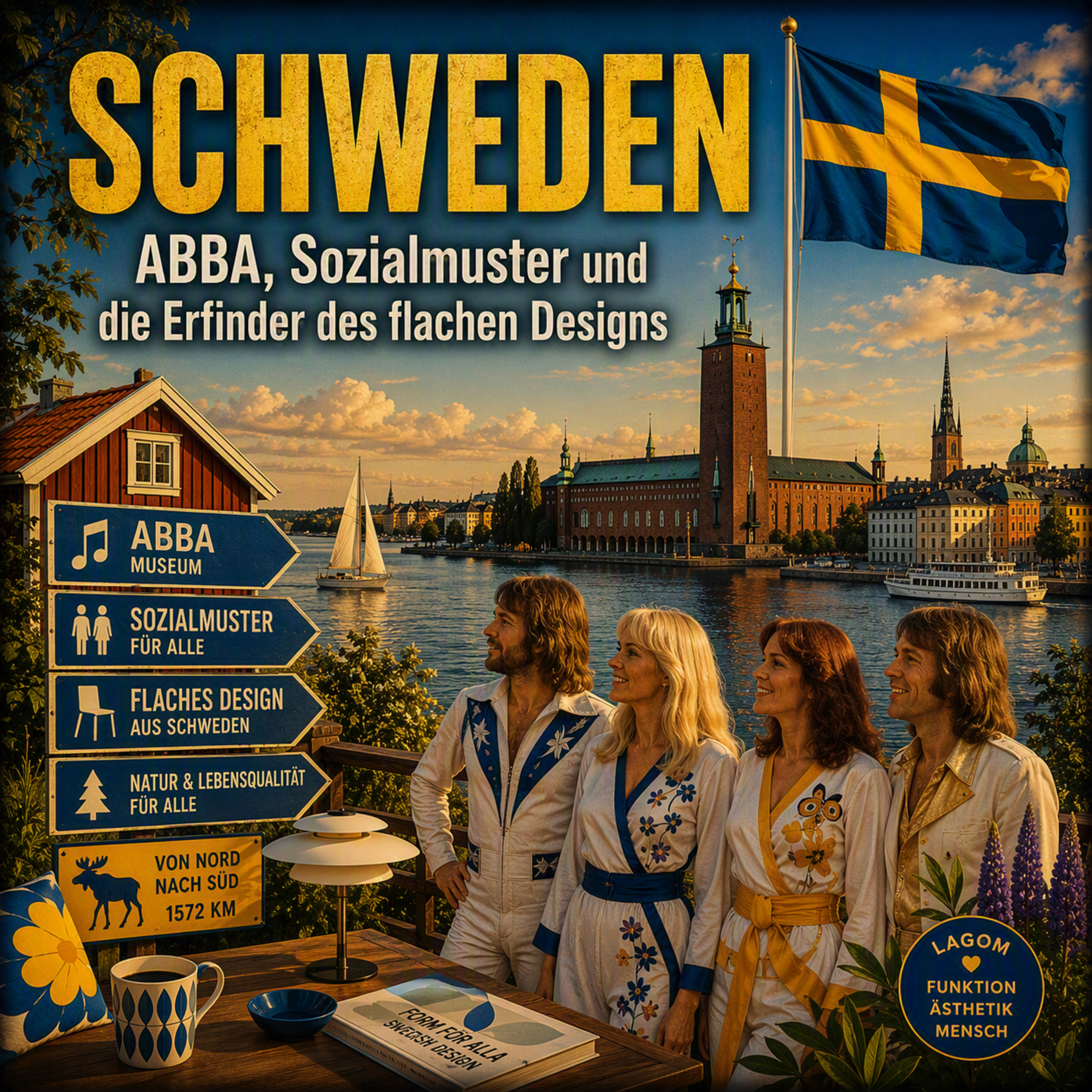 Schweden – ABBA, Sozialmuster und die Erfinder des flachen Designs