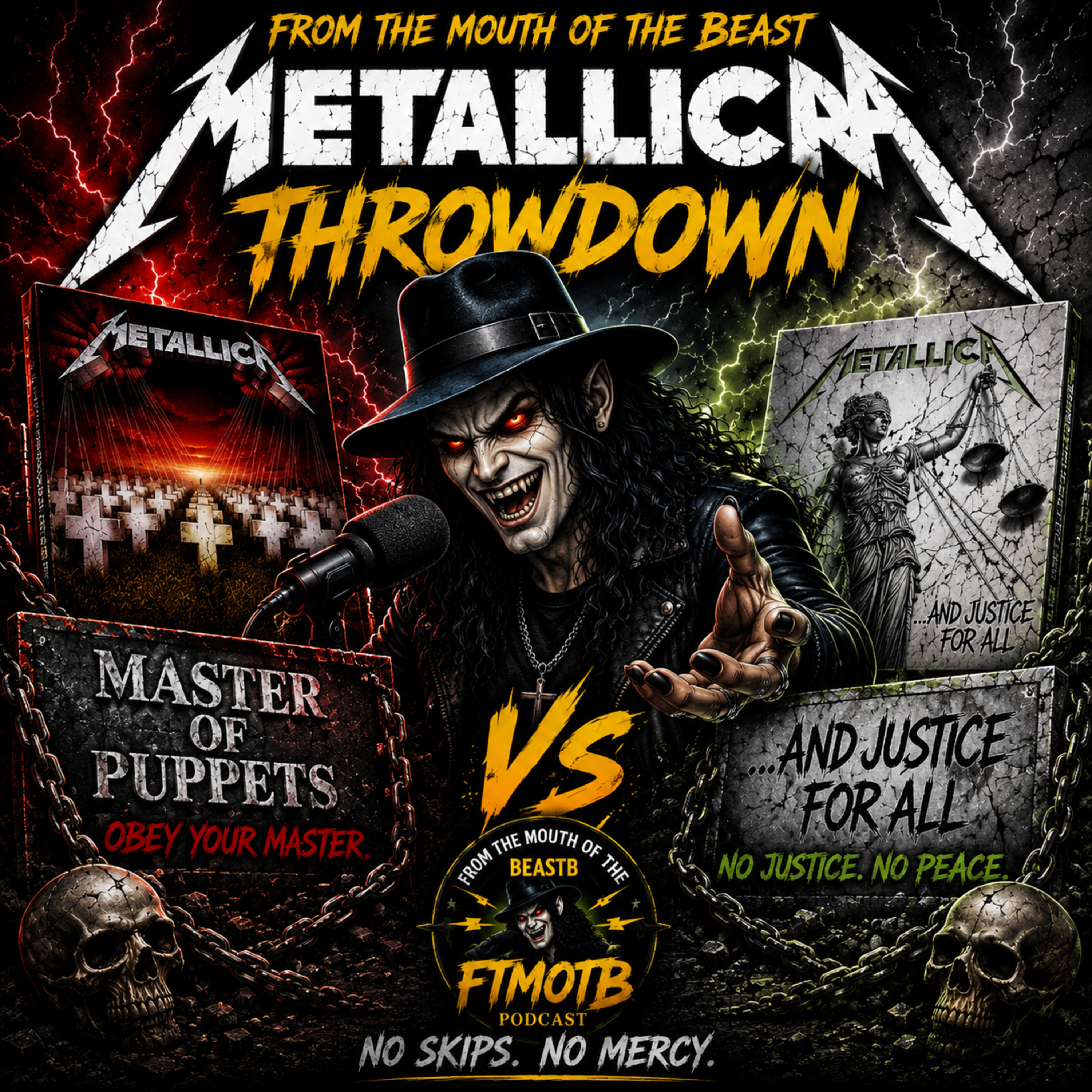 Master of Puppets vs. ...And Justice for All: The Ultimate Metallica Throwdown - FTMOTB episode artwork