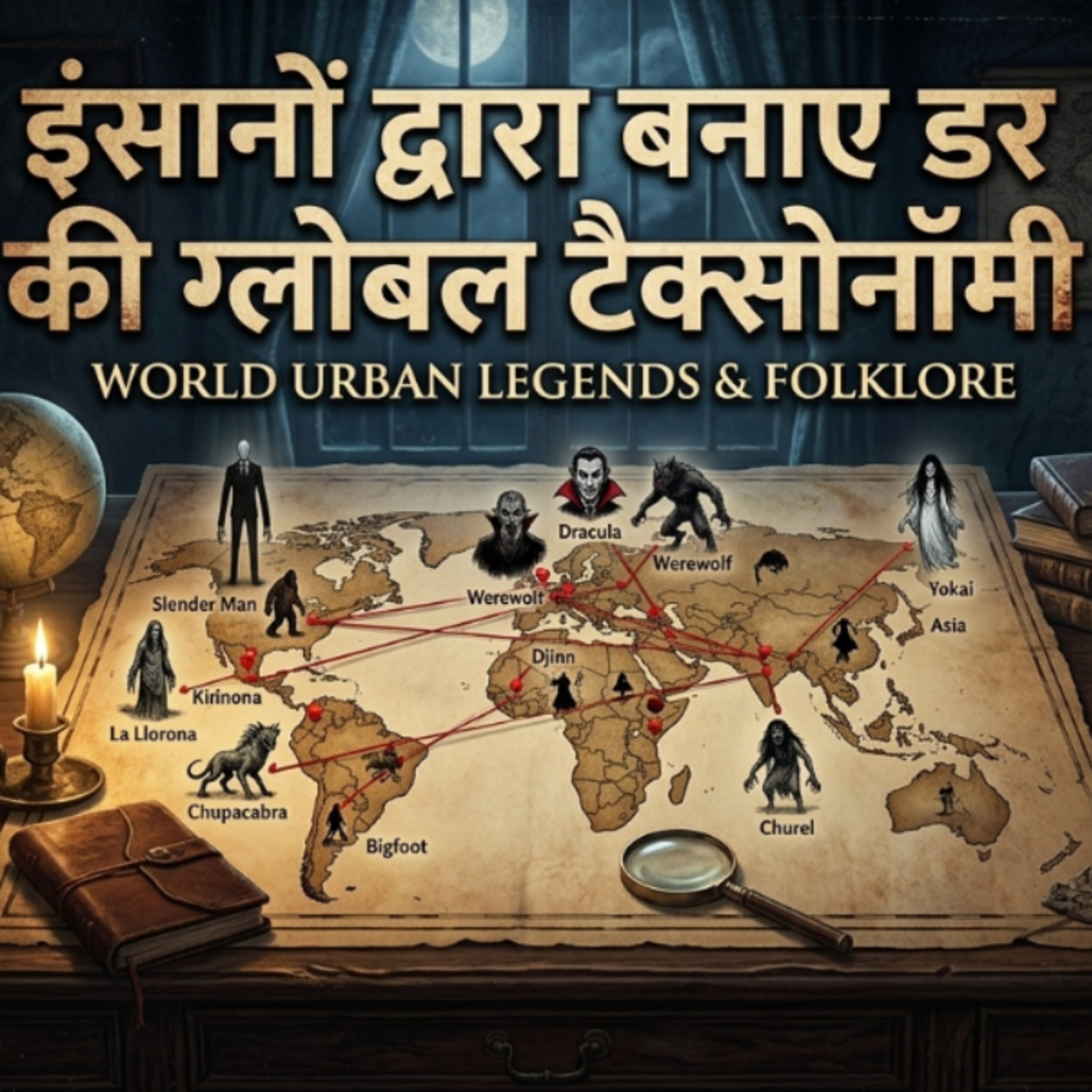 इंसानों द्वारा बनाए डर की ग्लोबल टैक्सोनॉमी (दुनिया की शहरी कहानियाँ और लोककथाएँ) Horror Index.