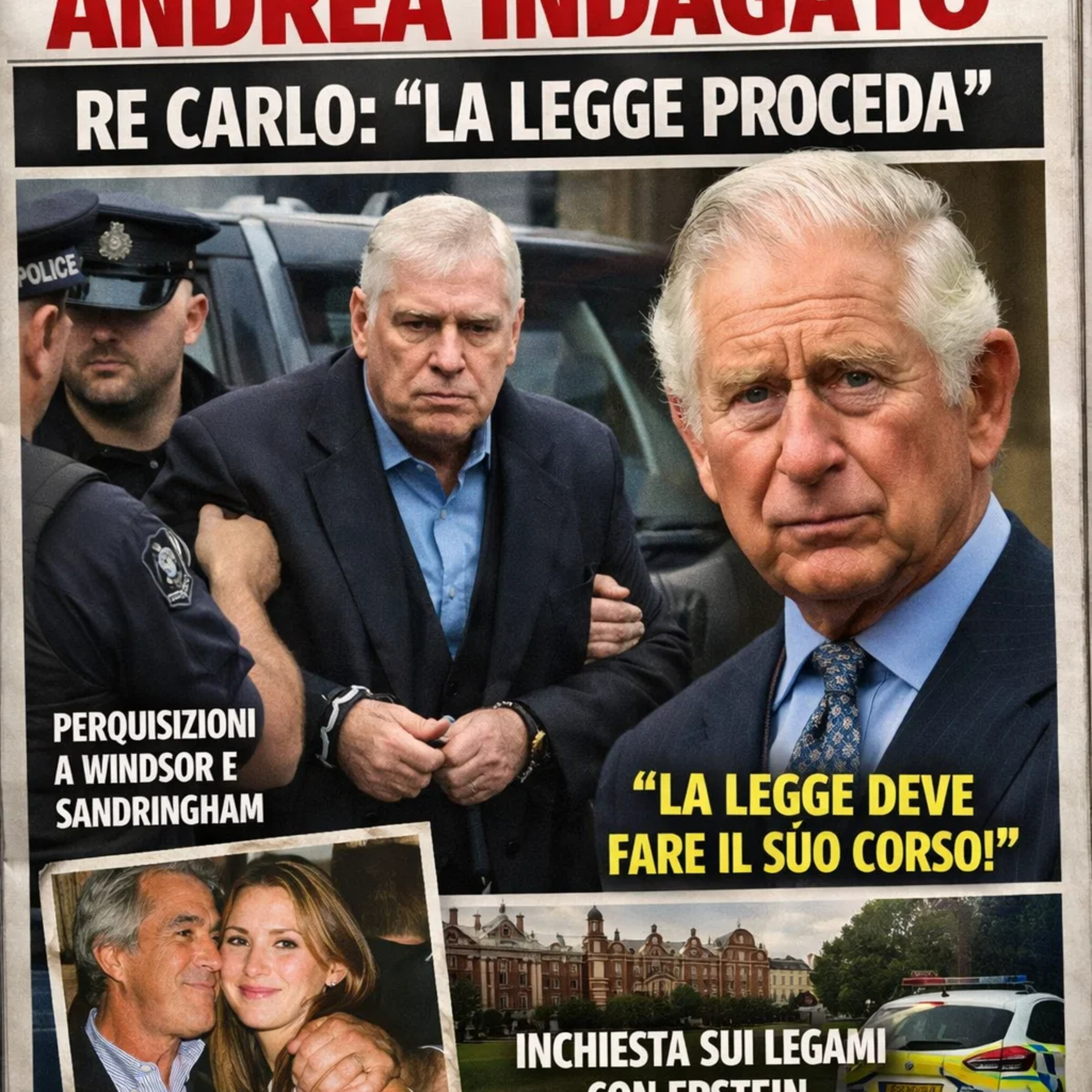 Il Principe Andrea arrestato e rilasciato sotto inchiesta per abuso d'ufficio episode artwork
