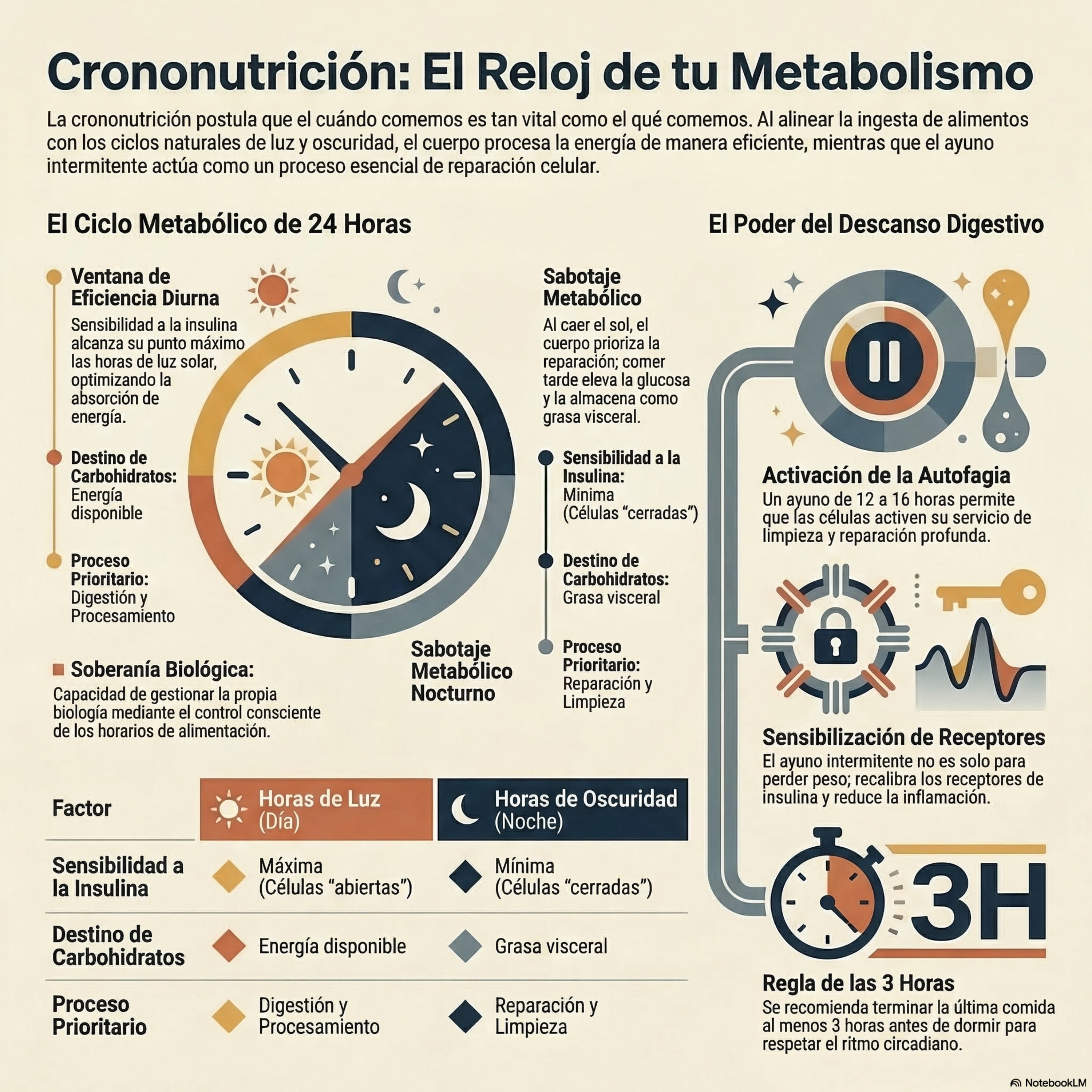 Crononutrición: Por qué importa MÁS cuándo comes que cuánto comes. Episodio 12.