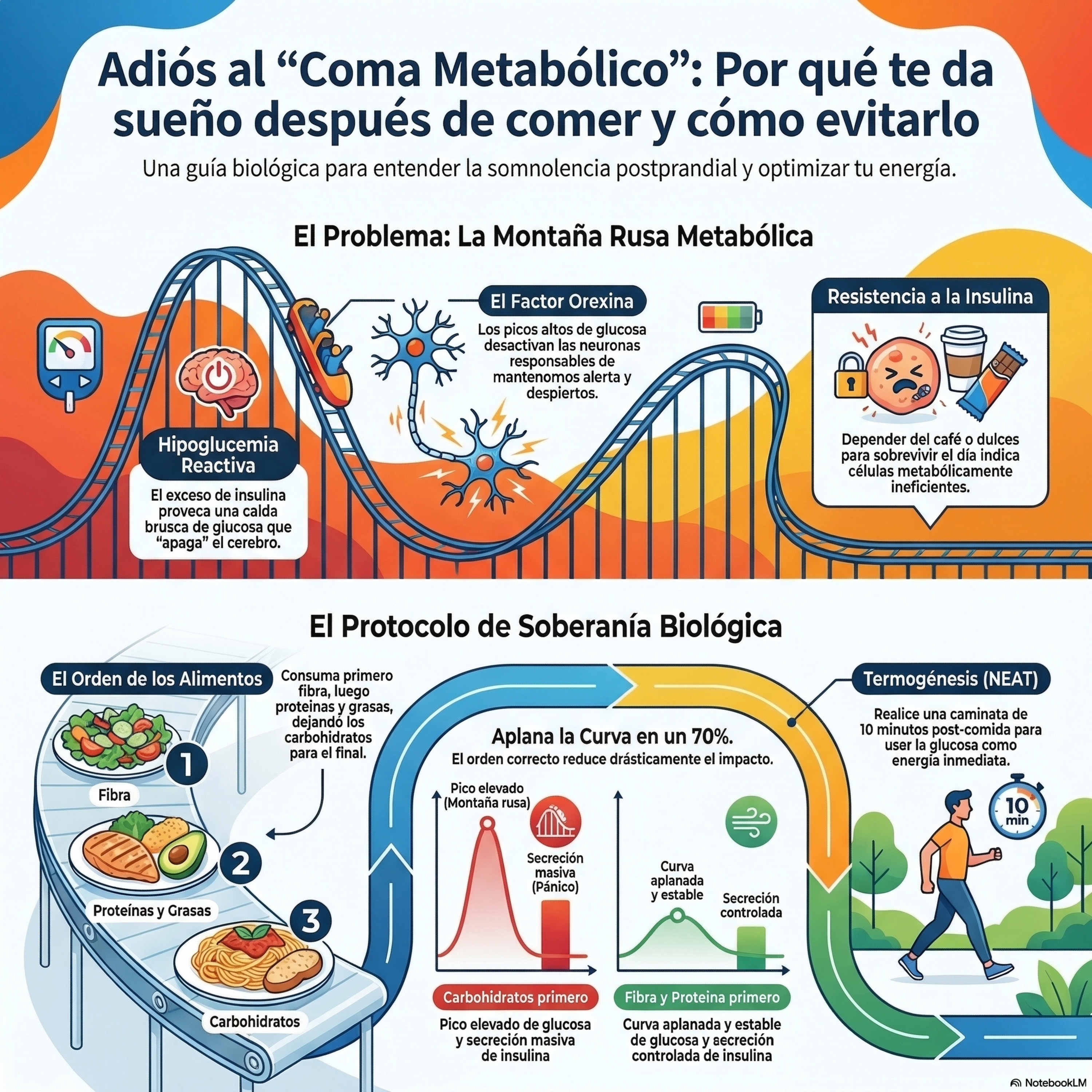 ¿Por qué te da sueño después de comer? El "Coma Metabólico" que estás ignorando. Episodio 15