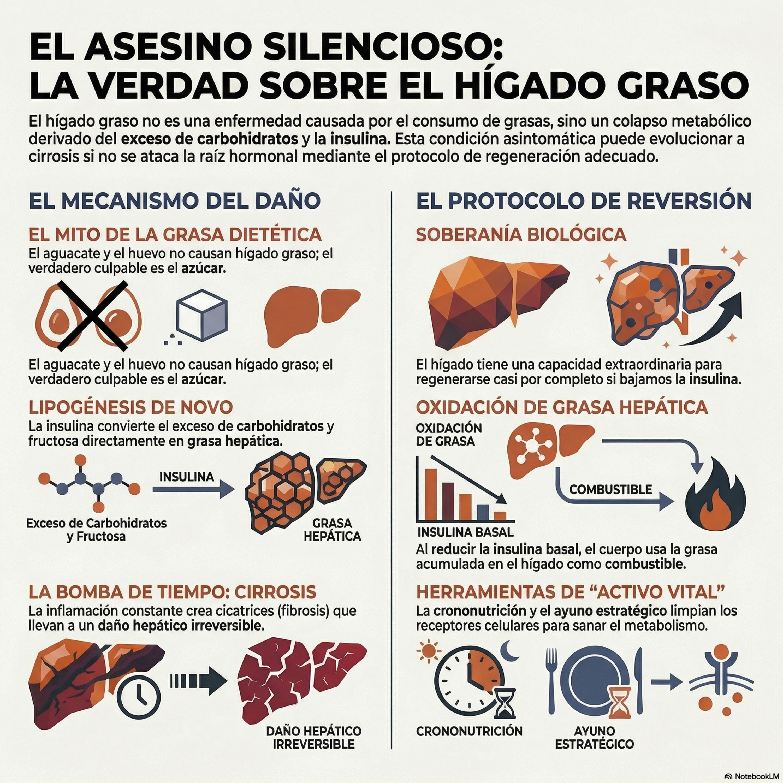 ¿Hígado Graso? El asesino silencioso que NO se cura dejando la grasa. Episodio 18.