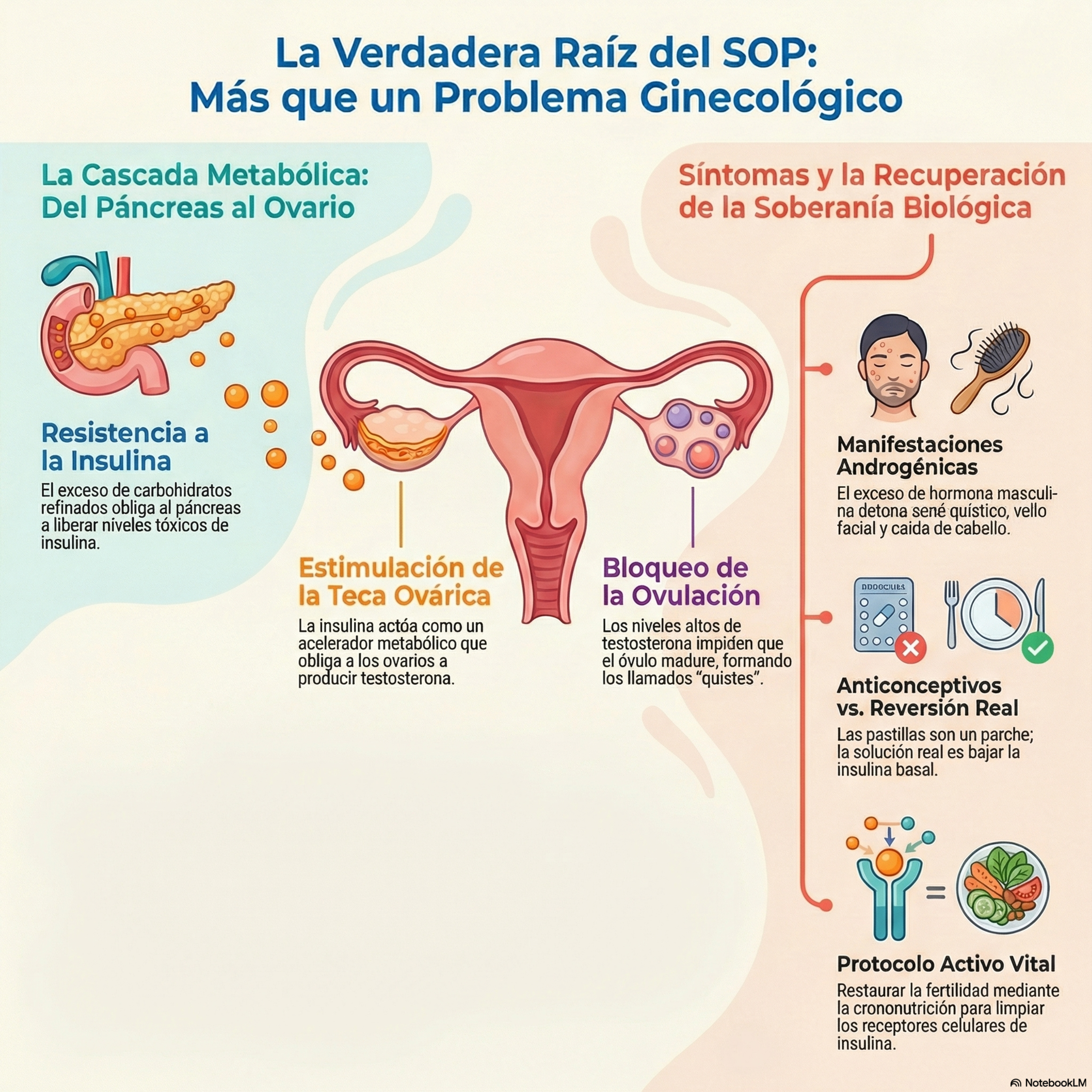 ¿Acné, caída de cabello e infertilidad? La trampa del Ovario Poliquístico y tu Insulina. Episodio 19.