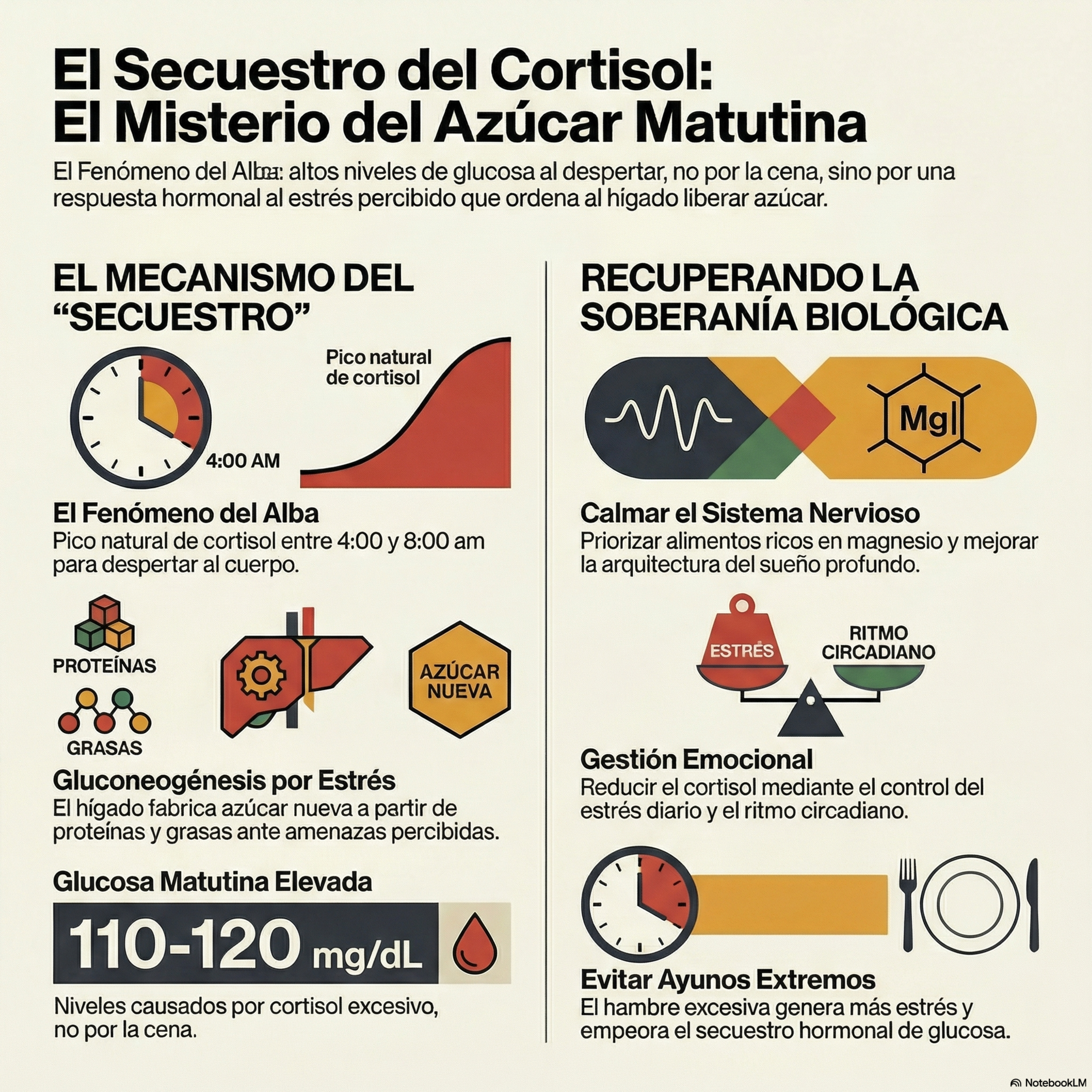 ¿Amaneces con el azúcar alta sin haber cenado? El secuestro del Cortisol. Episodio 20.