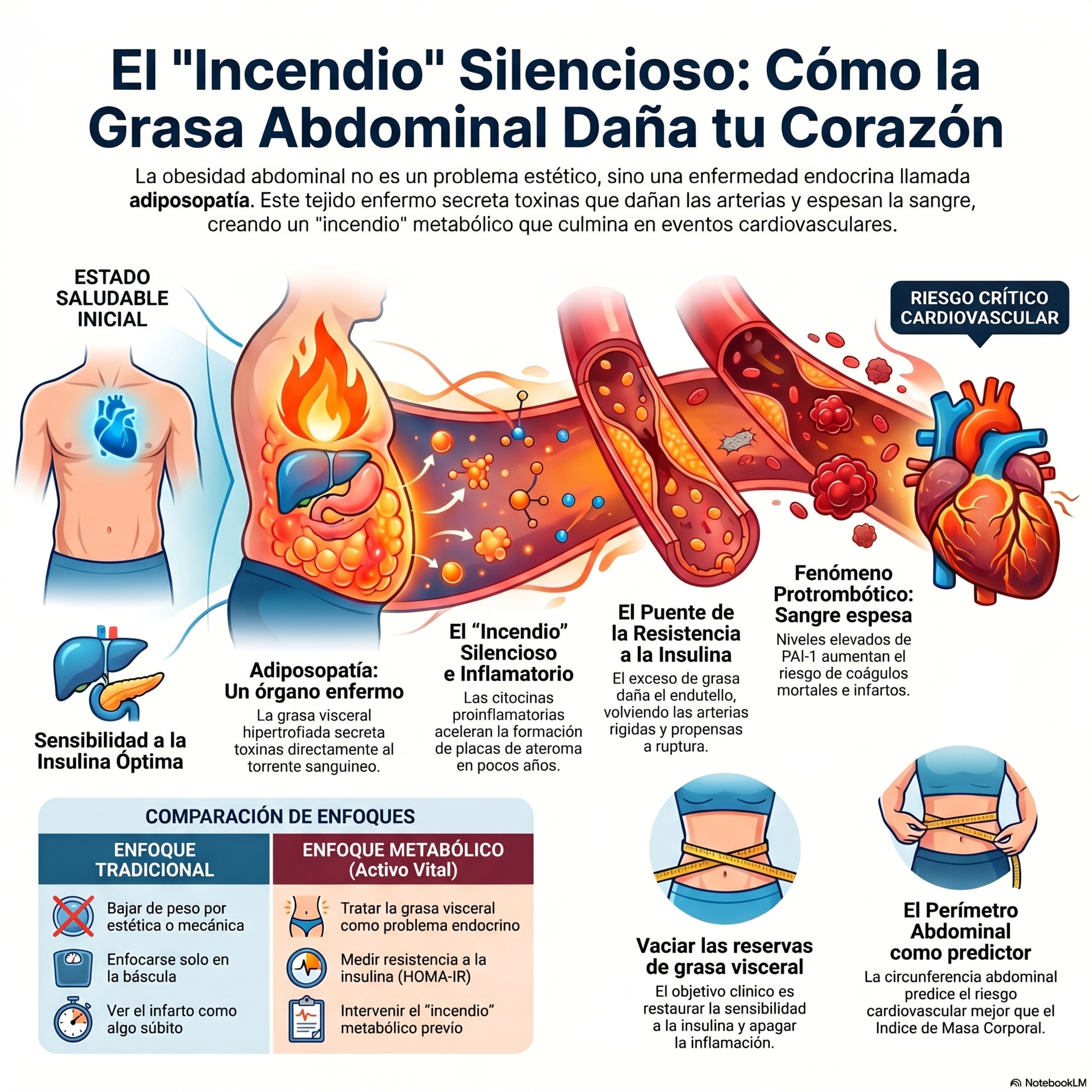 Más Allá de la Báscula: Por qué la Grasa Abdominal es una Bomba de Tiempo para tu Corazón. Episodio 41.