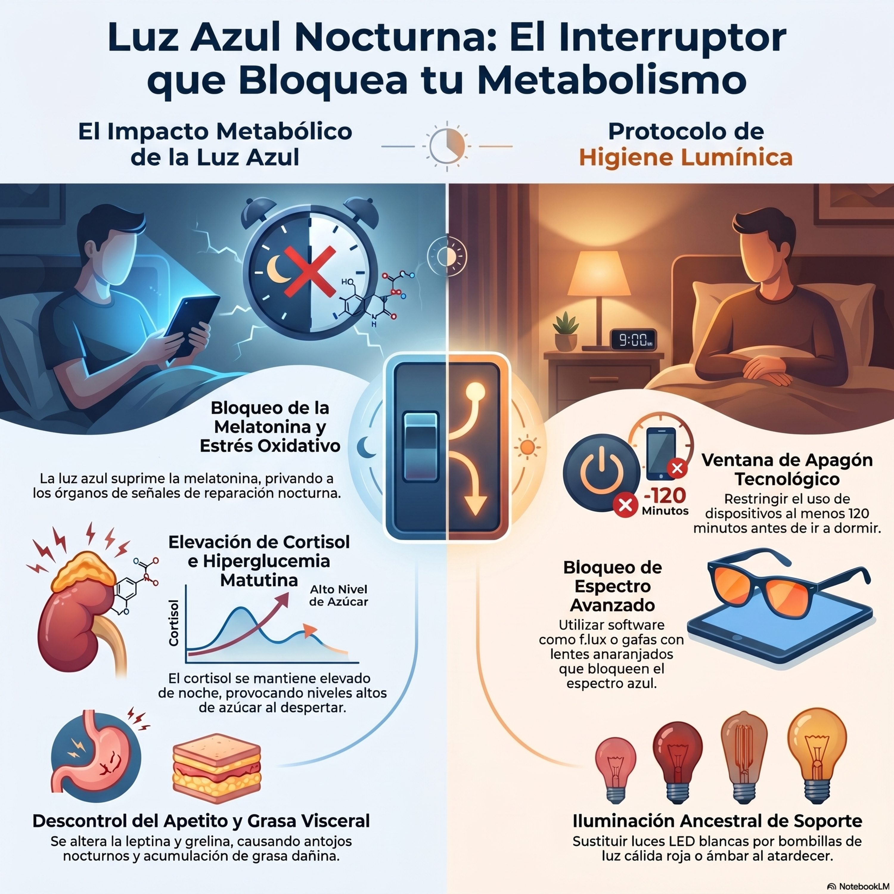 Por qué tu celular en la noche sabotea tu metabolismo. Episodio 44.