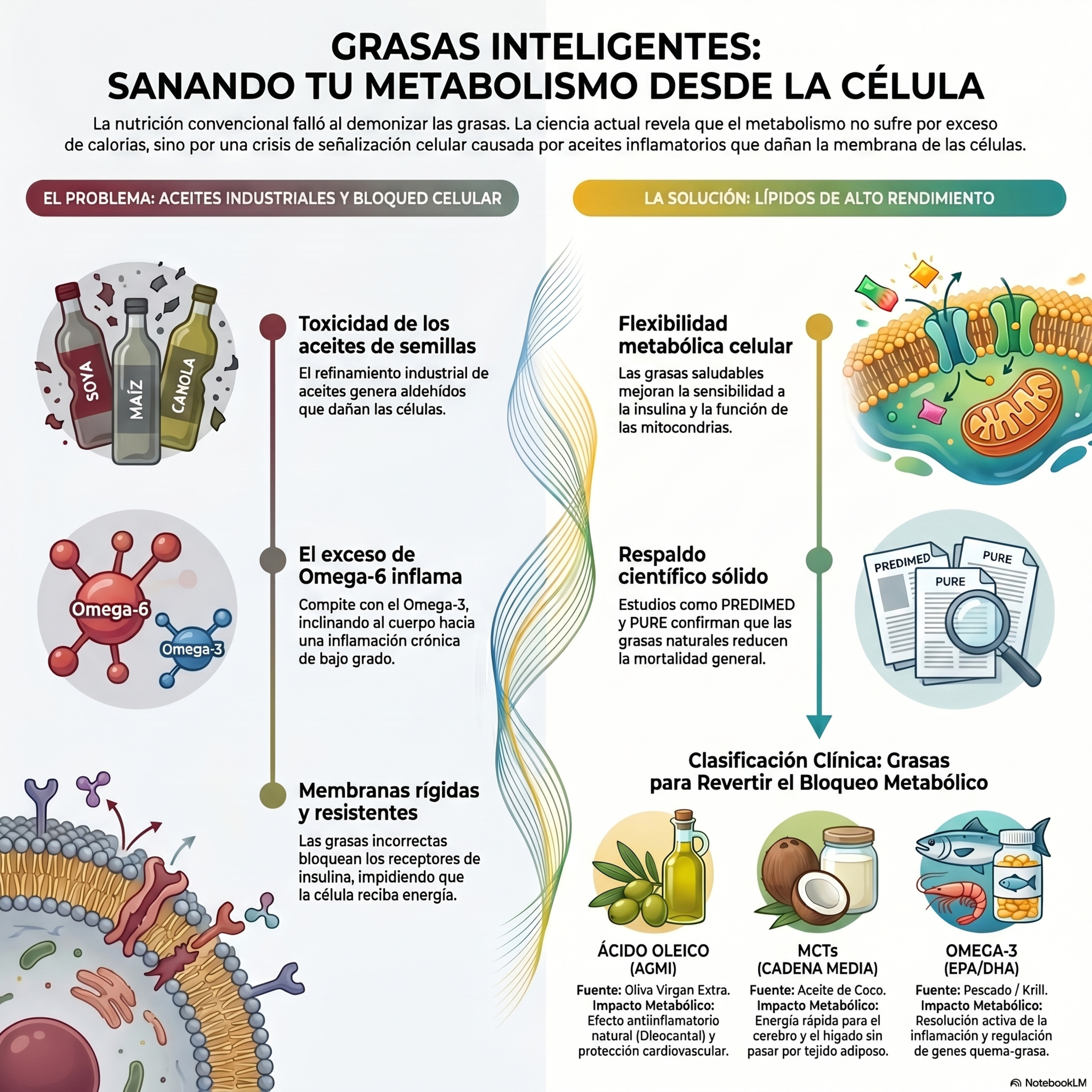El engaño de los aceites vegetales: Cómo sanar tu membrana celular con grasas inteligentes. Episodio 45.