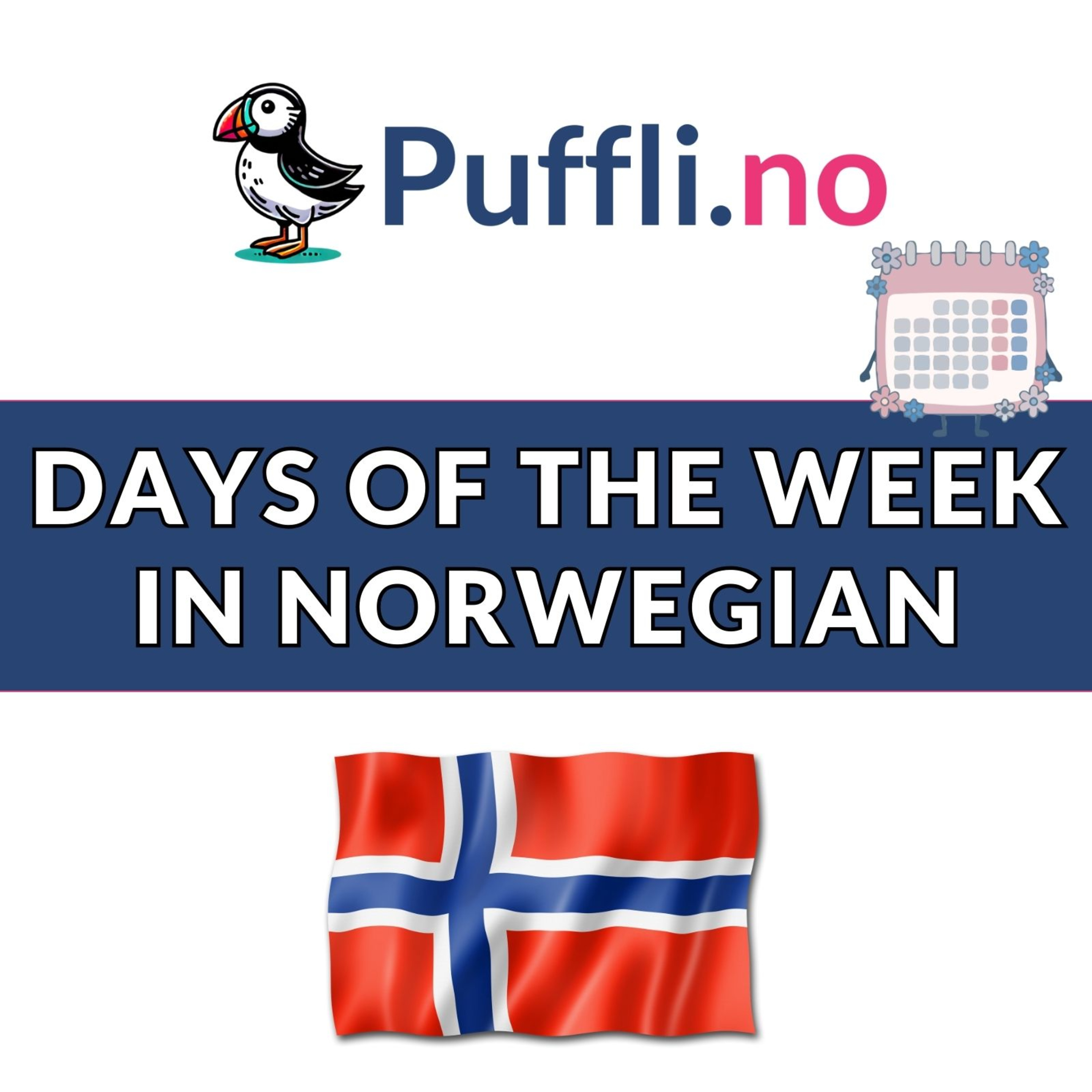 Days of the Week in Norwegian