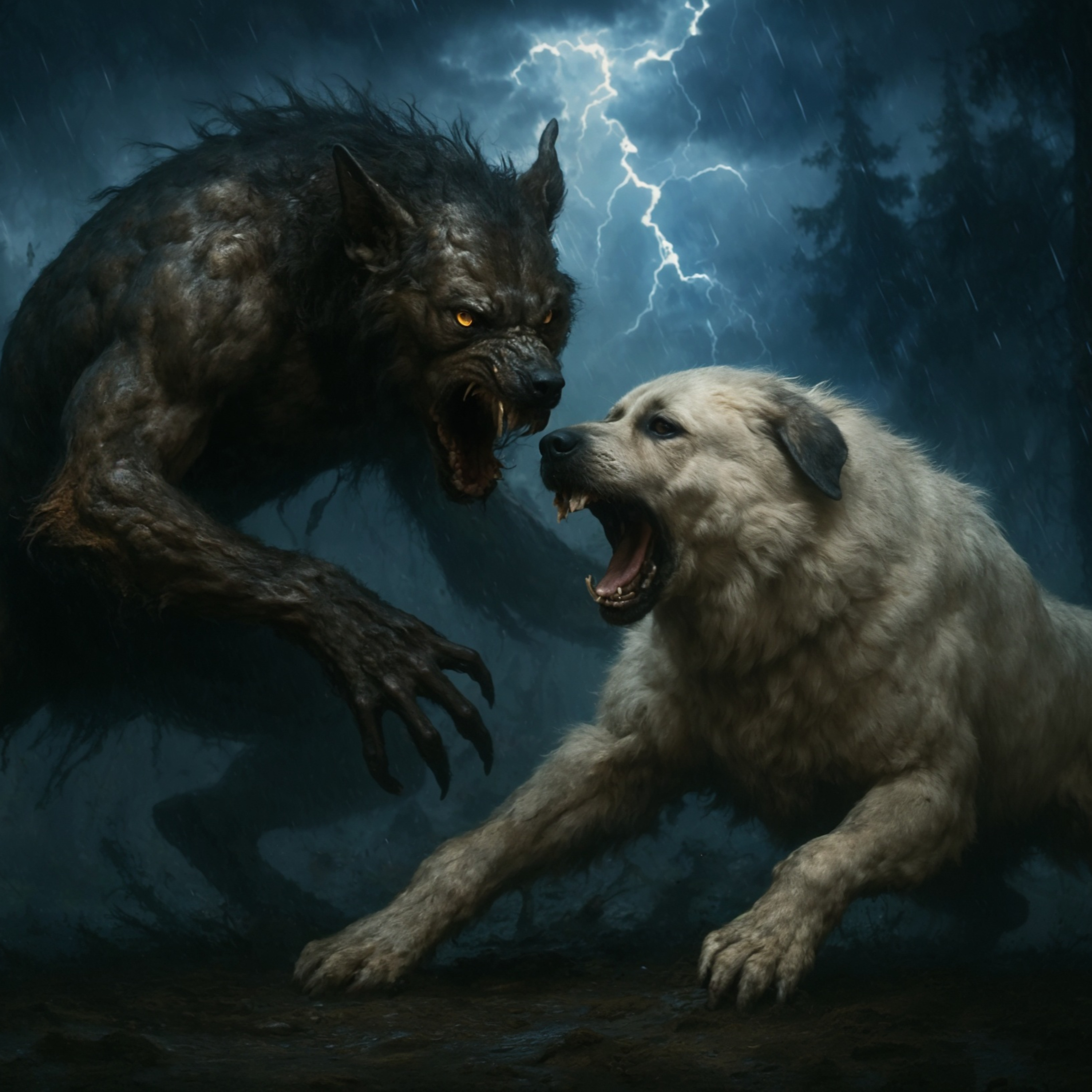 Retired Cop and Caucasian Shepherds take on Dogman Retired Cop and Caucasian Shepherds take on Dogman