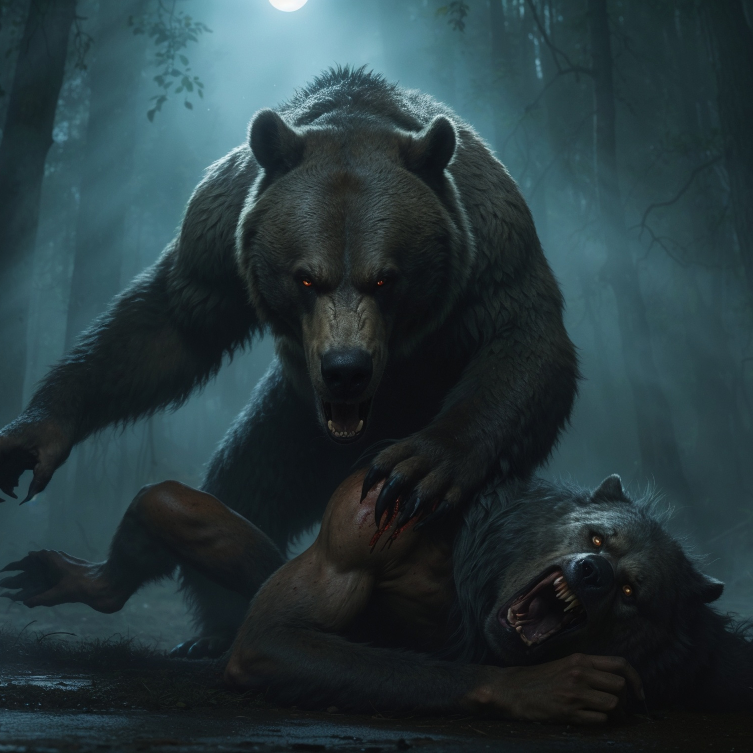 Nerd with Drone watches Dogman hunting Grizzly Cubs