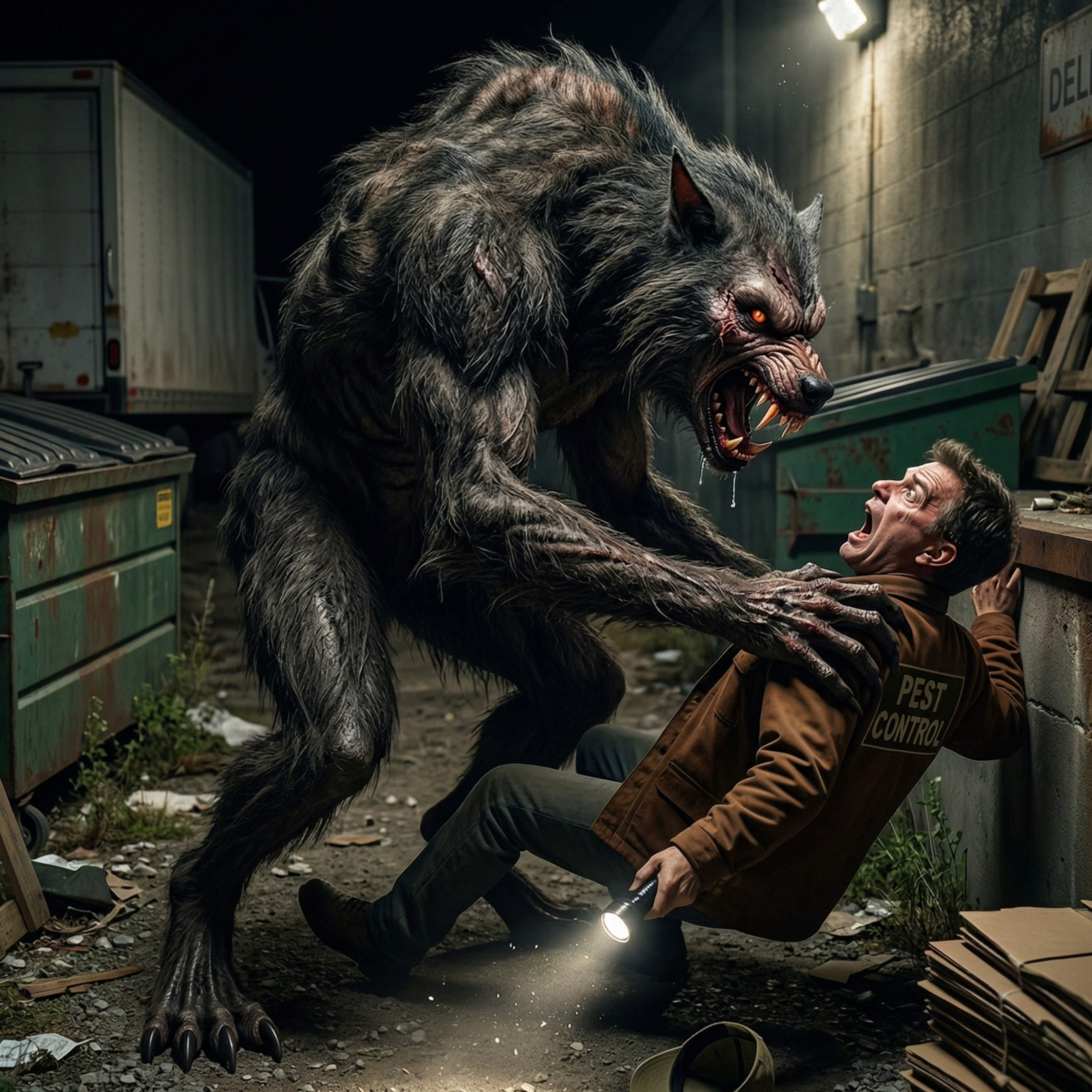 A Pest Control Worker's nearly fatal Dogman Encounter behind an Ohio Grocery Store